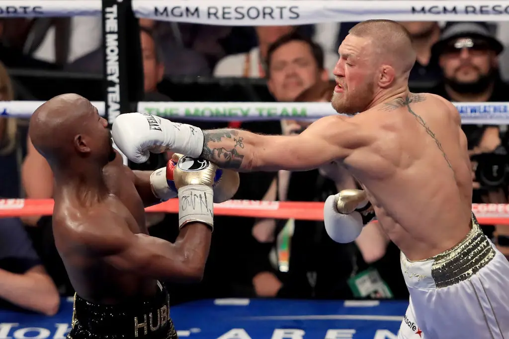 Conor McGregor faced Floyd Mayweather in a boxing match in August 2017. (Image: Getty)