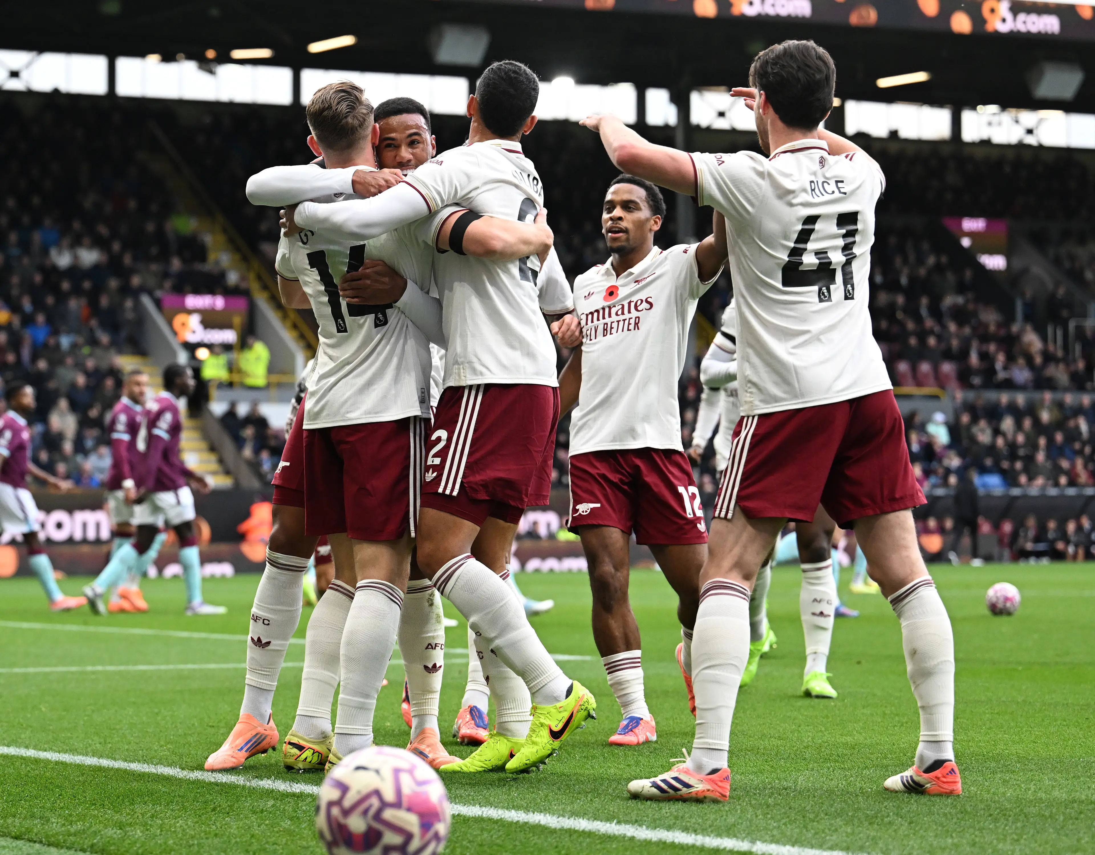 Arsenal are sitting pretty at the top of the Premier League. Image: Getty