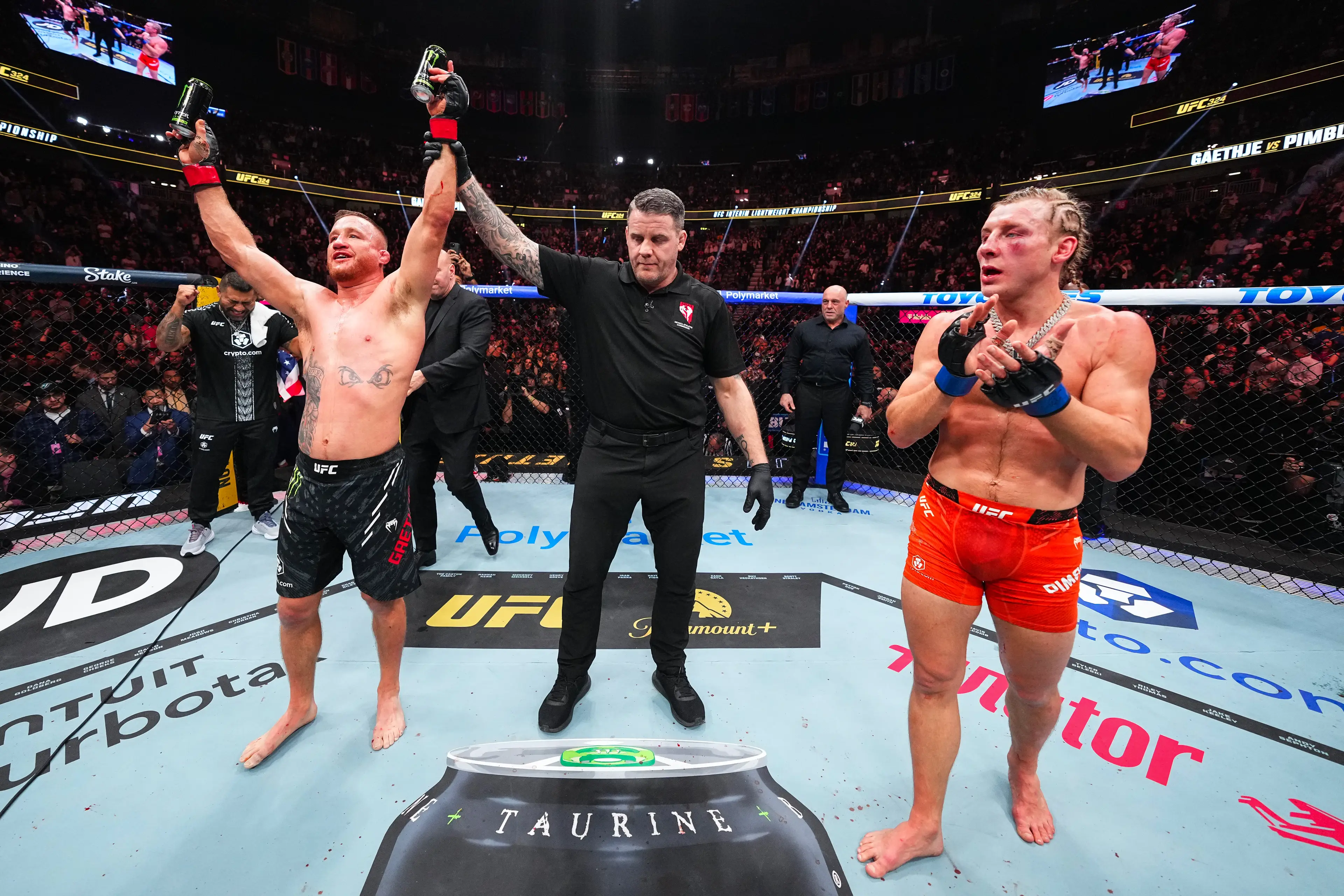 Gaethje is the new interim lightweight champion. Image credit: Getty