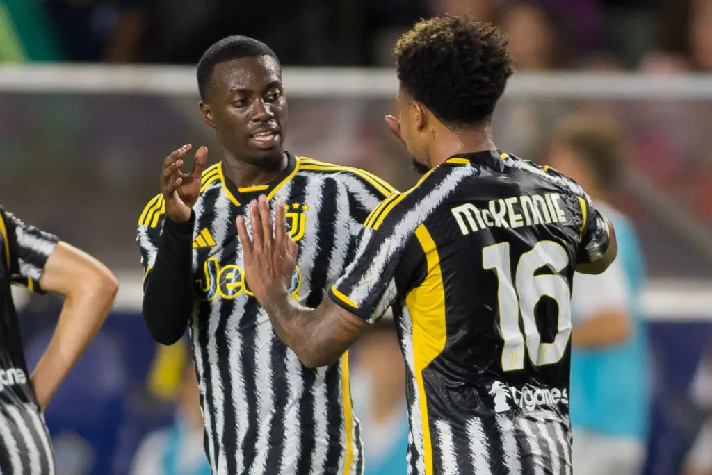 US internationals Timothy Weah and Weston McKennie were among the group meeting Trump. (Image: Getty)