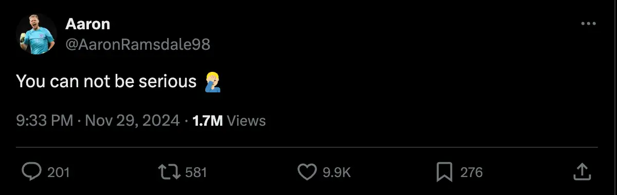 Image: Twitter/@AaronRamsdale98