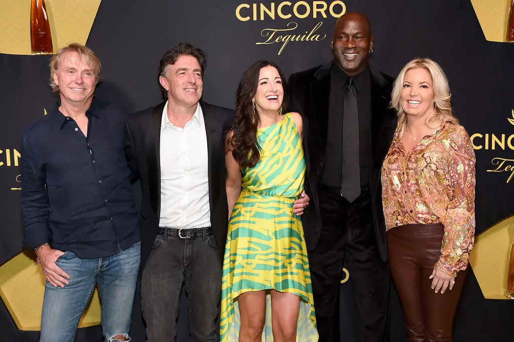 Cincoro founding partners Wes Edens, Wyc Grousbeck, Emilia Fazzalari, Michael Jordan and Jeanie Buss (Image: Getty)