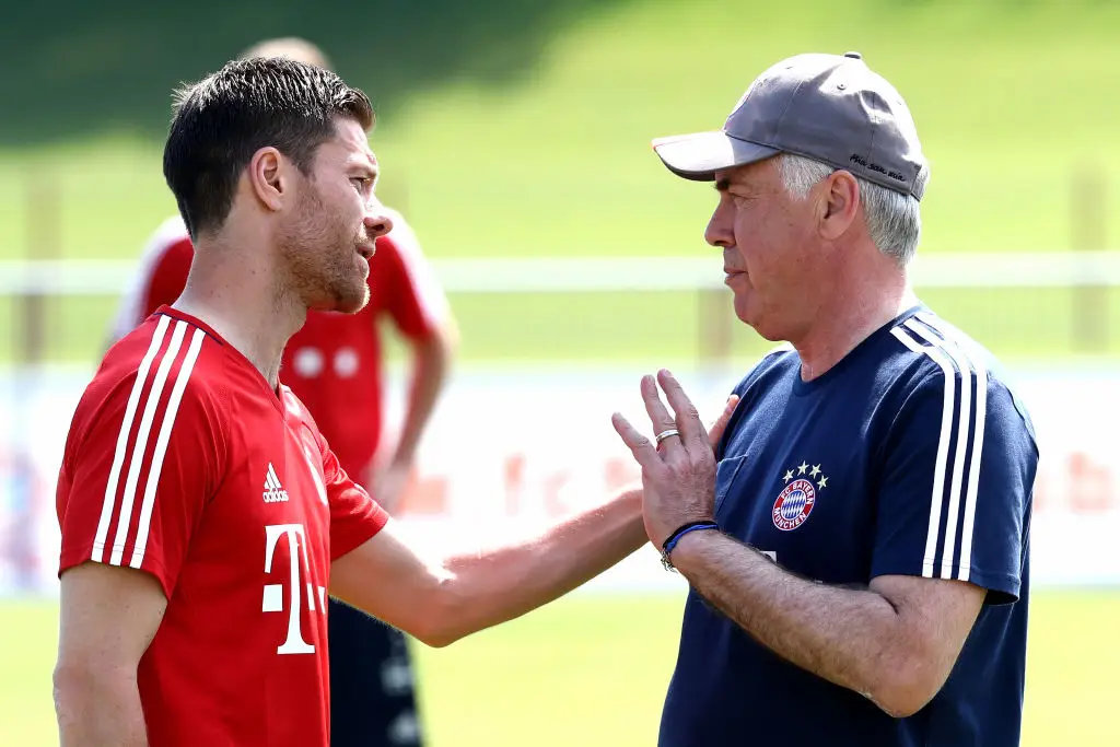 Carlo Ancelotti managed Xabi Alonso at Real Madrid and Bayern Munich (Credit:Getty)