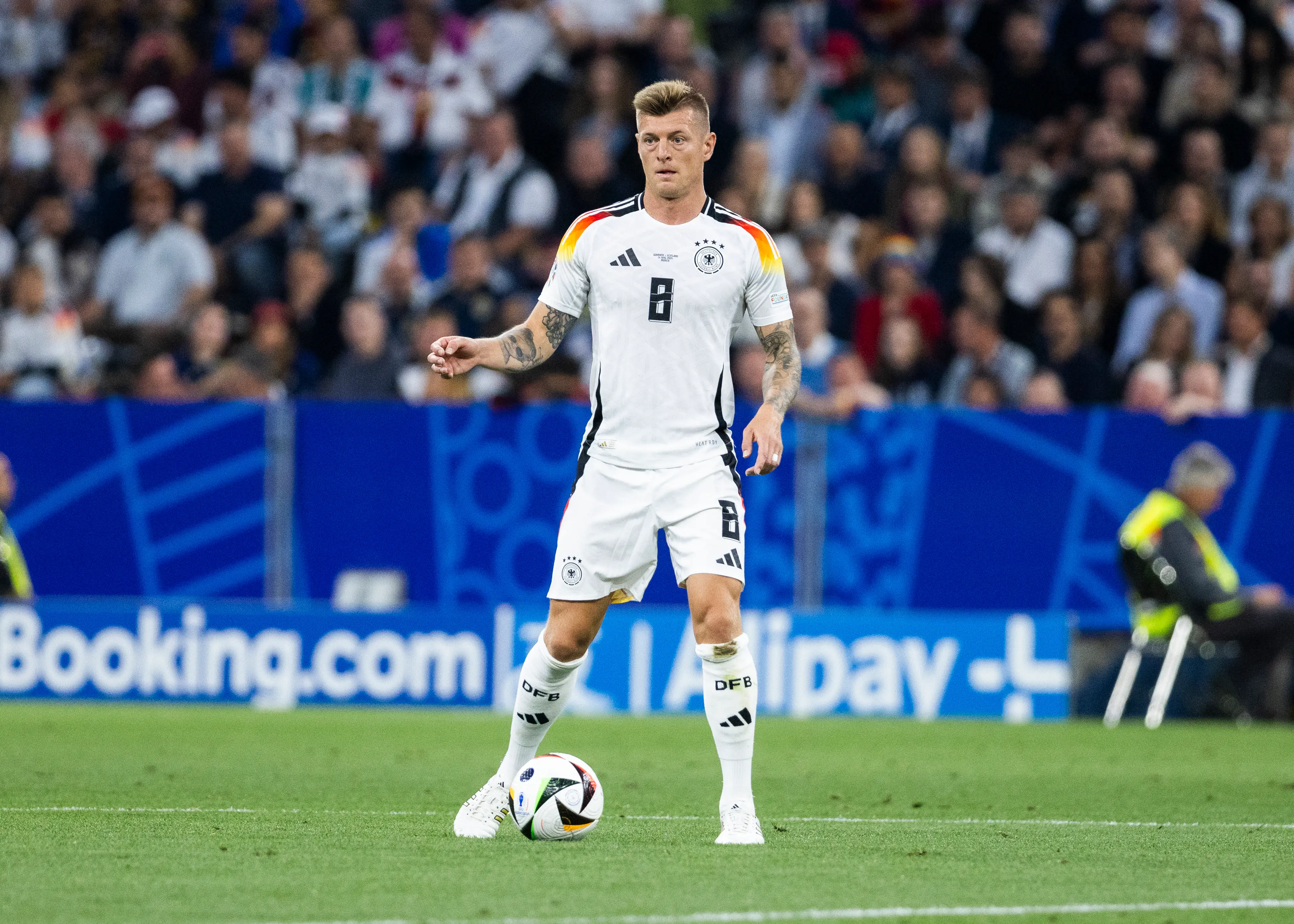 Toni Kroos in action for Germany. Image: Getty 