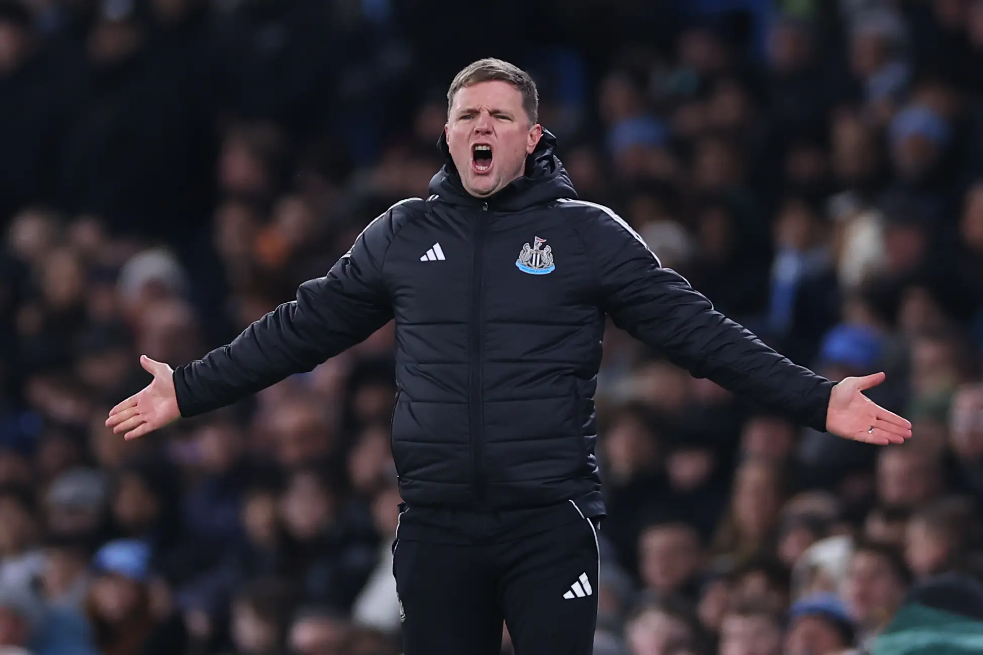 Howe took over Newcastle in 2021. Image: Getty