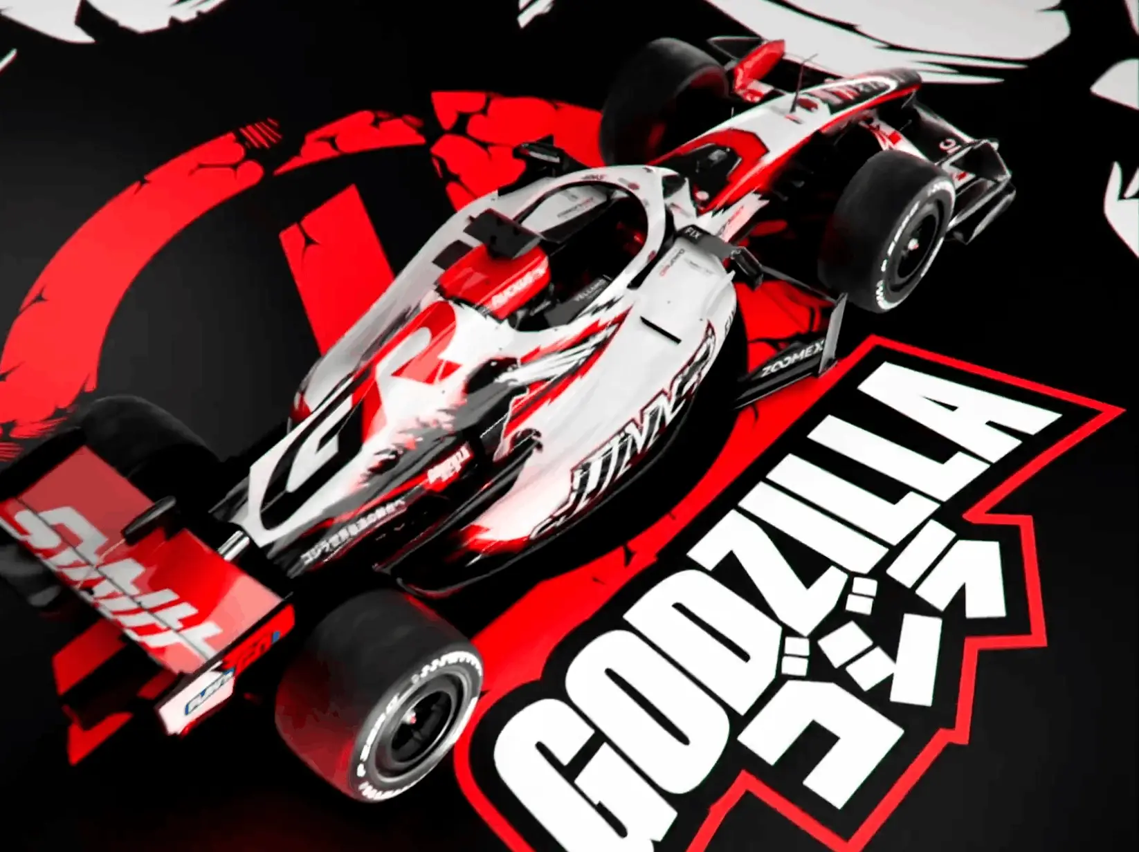 Haas' Godzilla livery for the 2026 Japanese GP (Image: TGR Haas F1 Team)