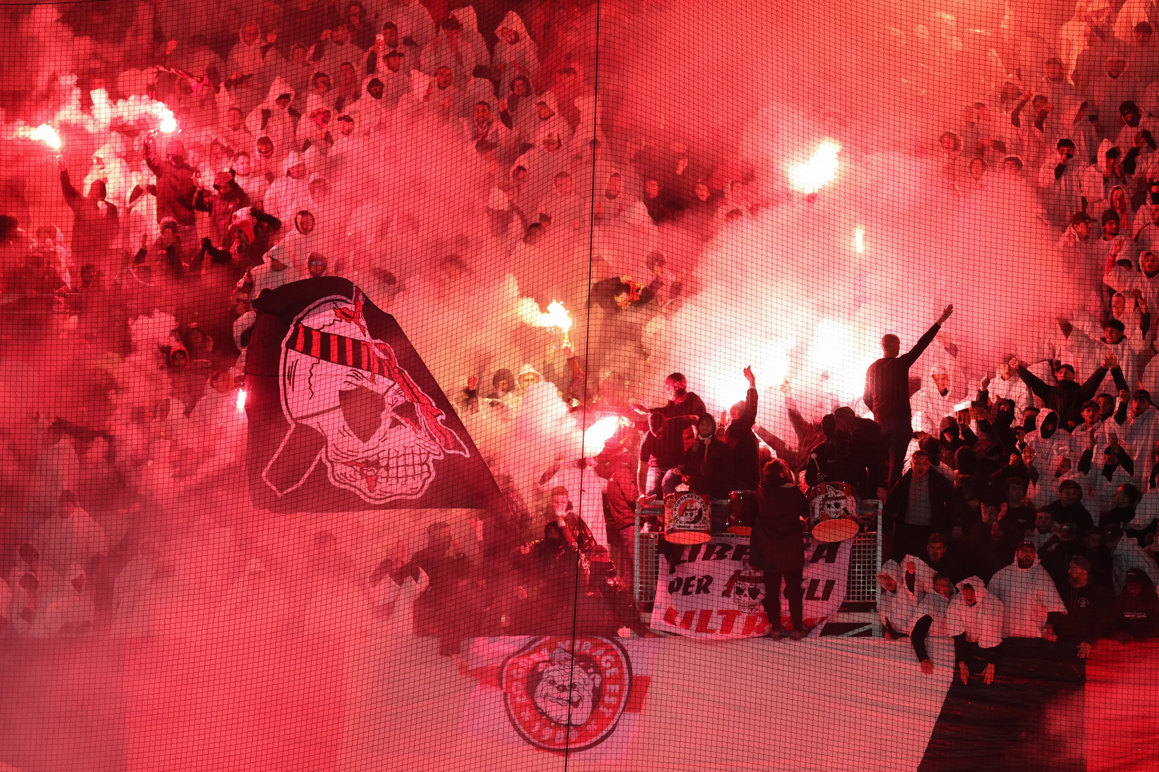 Nice fans stormed the club's training ground following their 3-1 defeat to Lorient. Image: Getty 