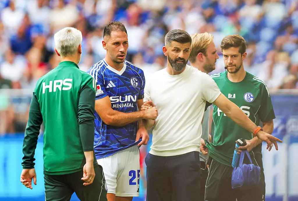 Katic and manager Miron Muslic (both pictured) have worked together at Schalke and Plymouth (Image: Getty)