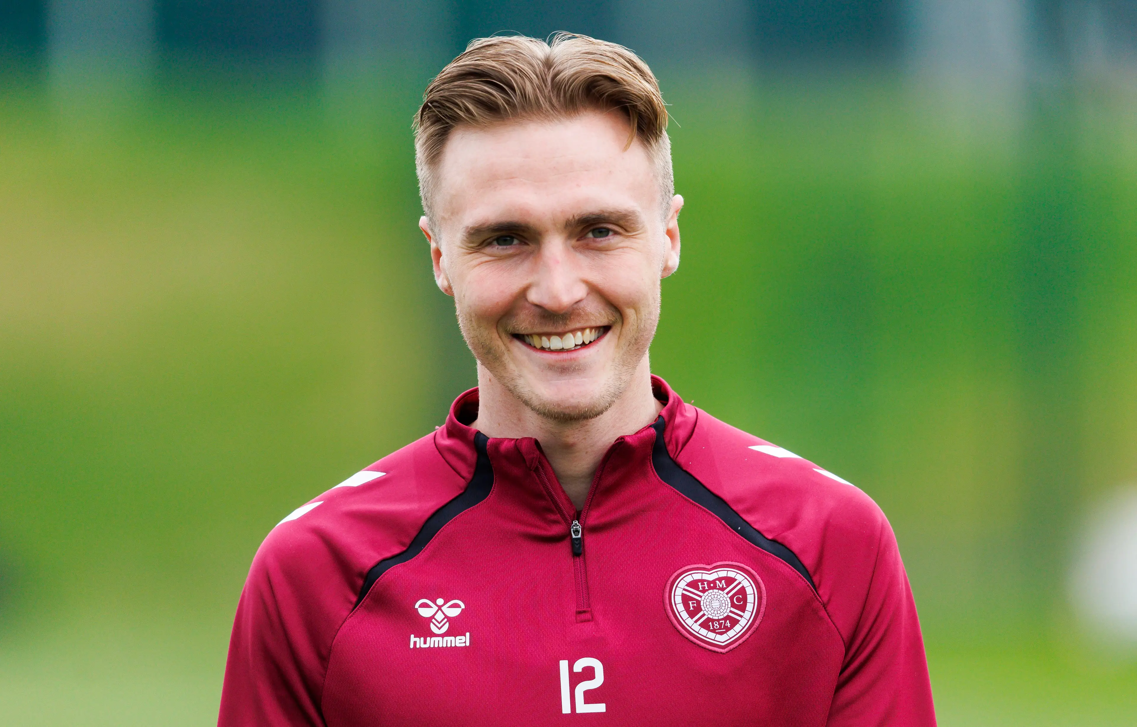 Christian Borchgrevink during a Heart of Midlothian training session (Getty Images)