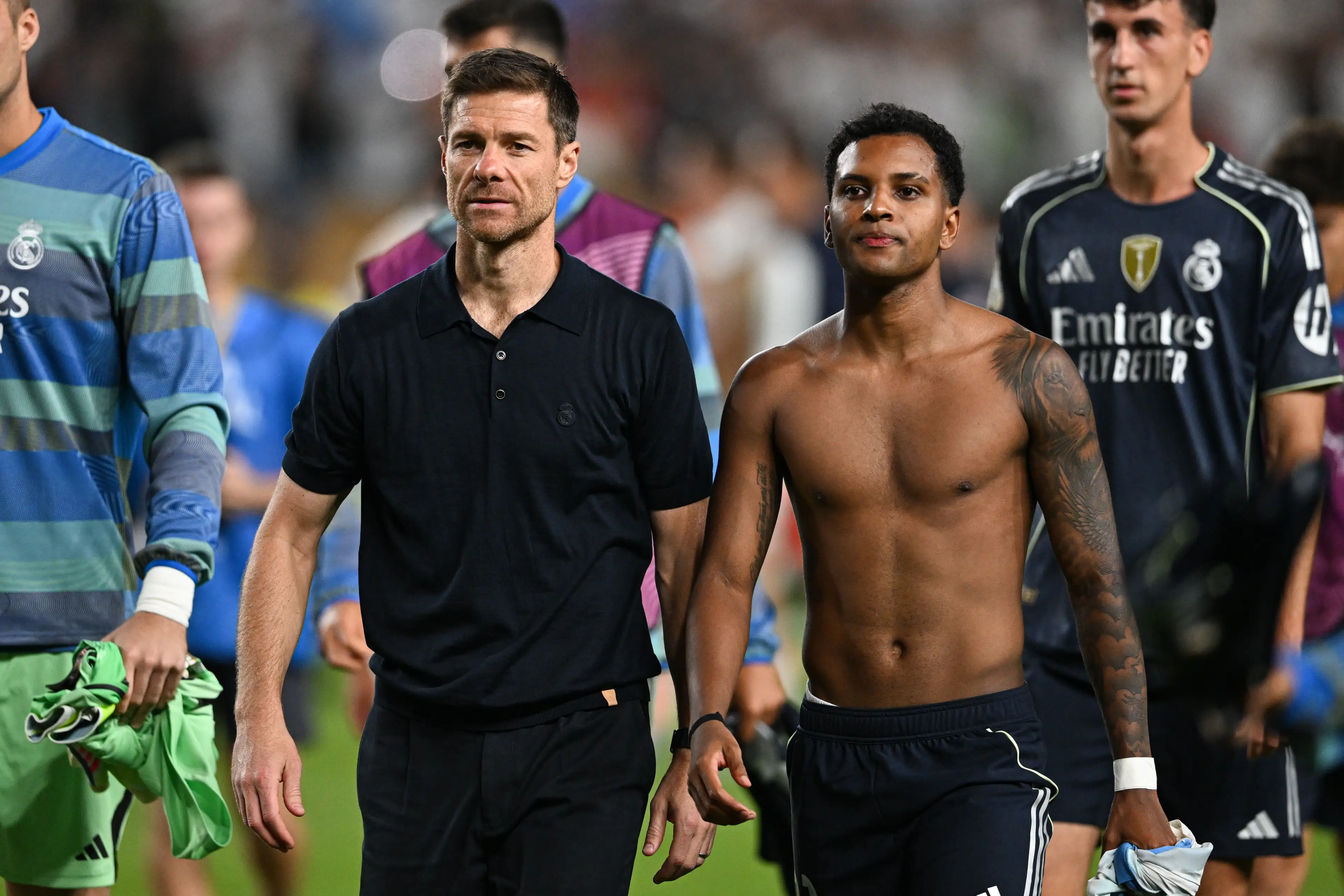 Rodrygo is reportedly not at the forefront of Xabi Alonso's plans at Real Madrid. (Image: Getty).