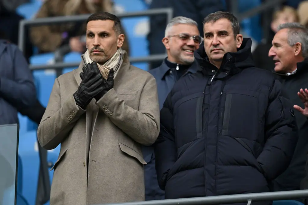 Man City chairman Khaldoon Al Mubarak and City Football Group CEO Ferran Soriano pictured (Image: Getty)