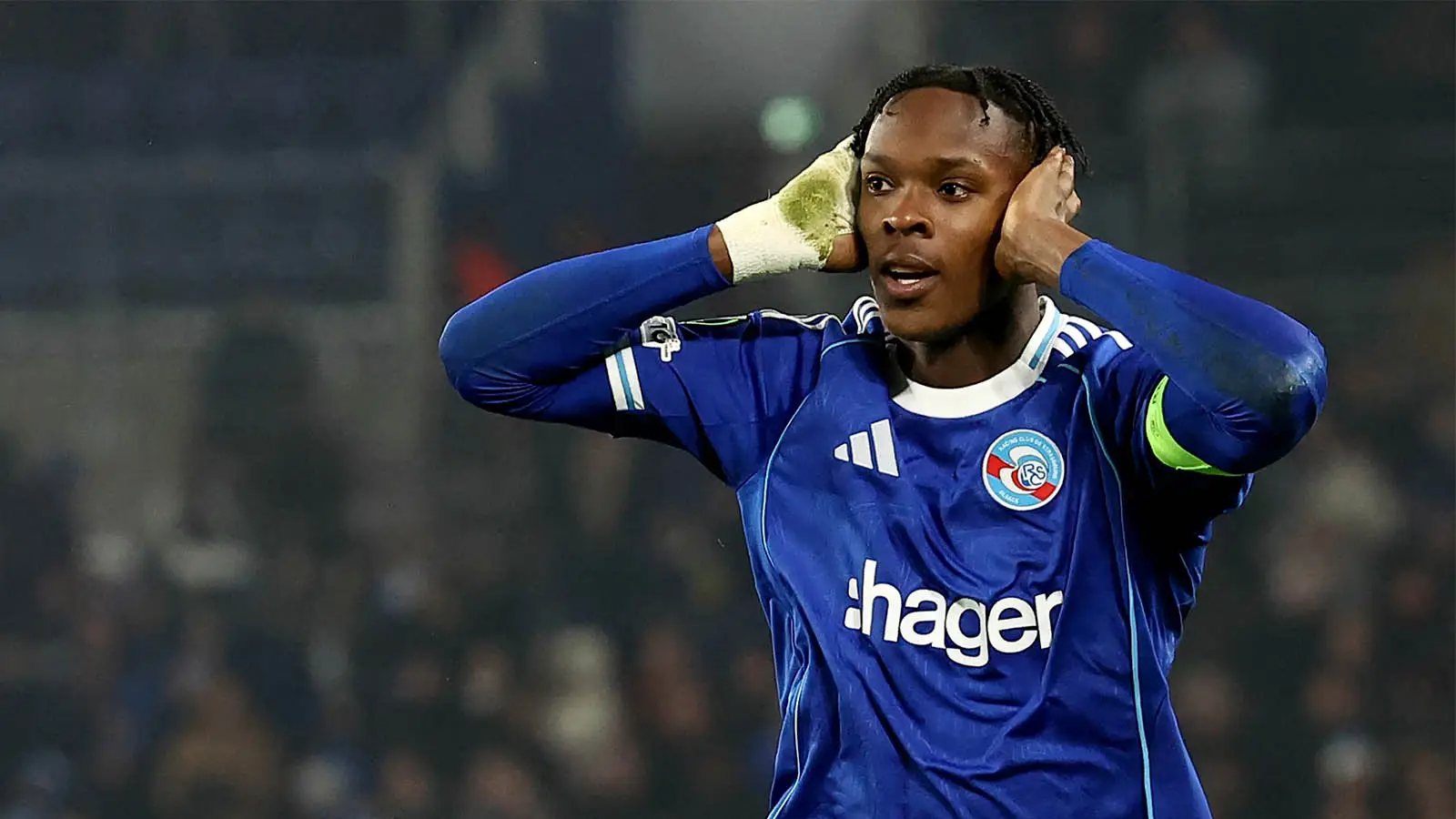Emegha scored seven goals in all competitions for Strasbourg (Image: Getty)