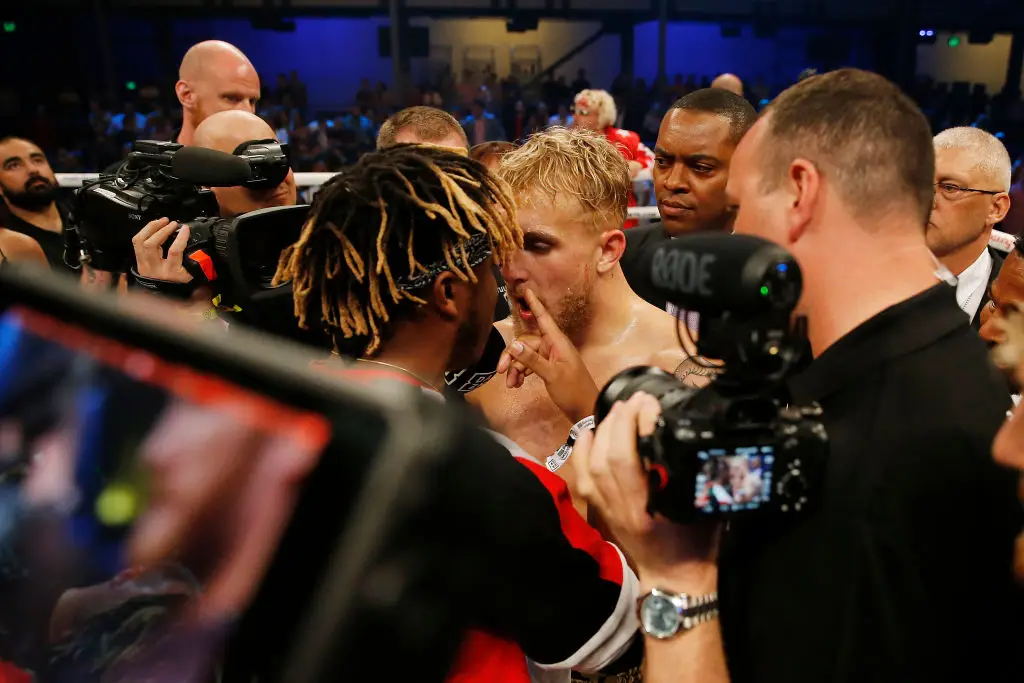 Jake Paul faces off against KSI in January 2020 (Image: Getty)
