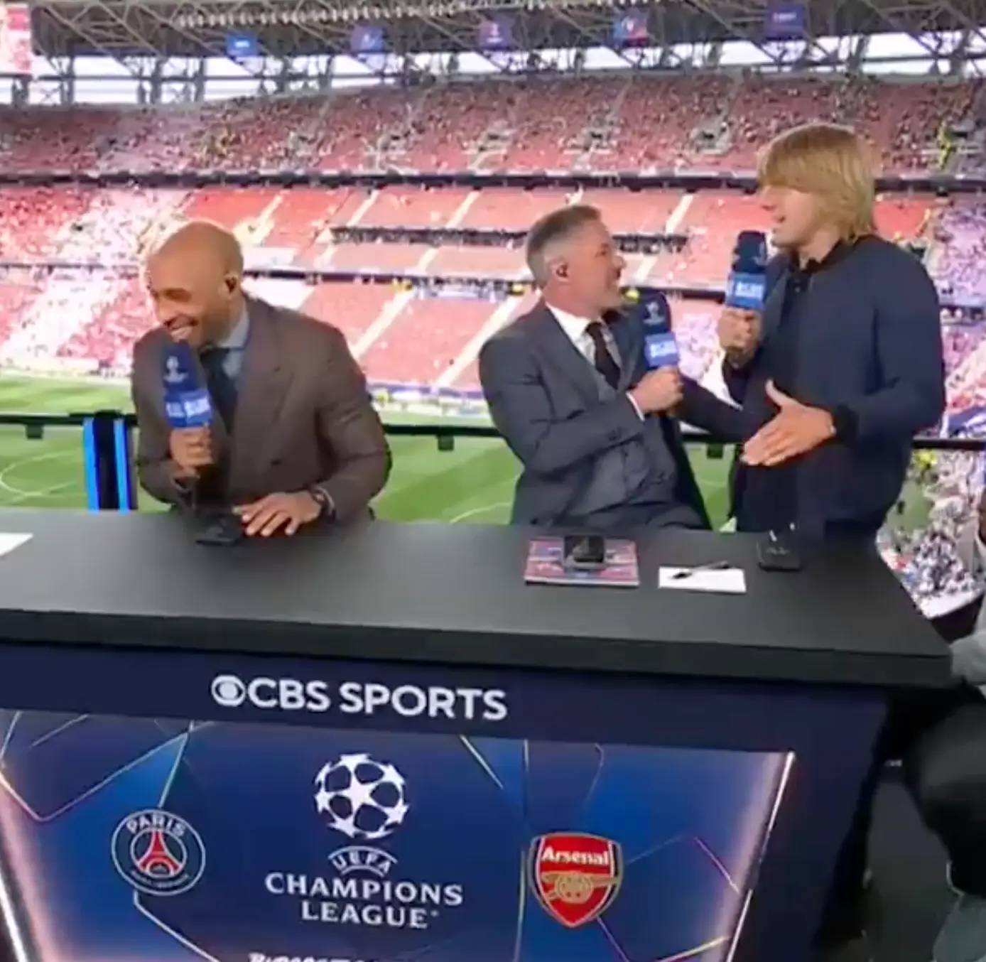 Paddy Pimblett appeared on CBS Sports ahead of Saturday's Champions League final. Image credit: CBS