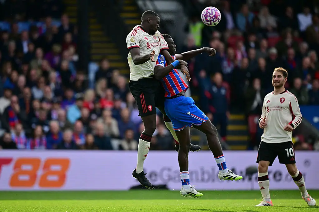 Ibrahima Konate struggled against Crystal Palace (Credit:Getty)
