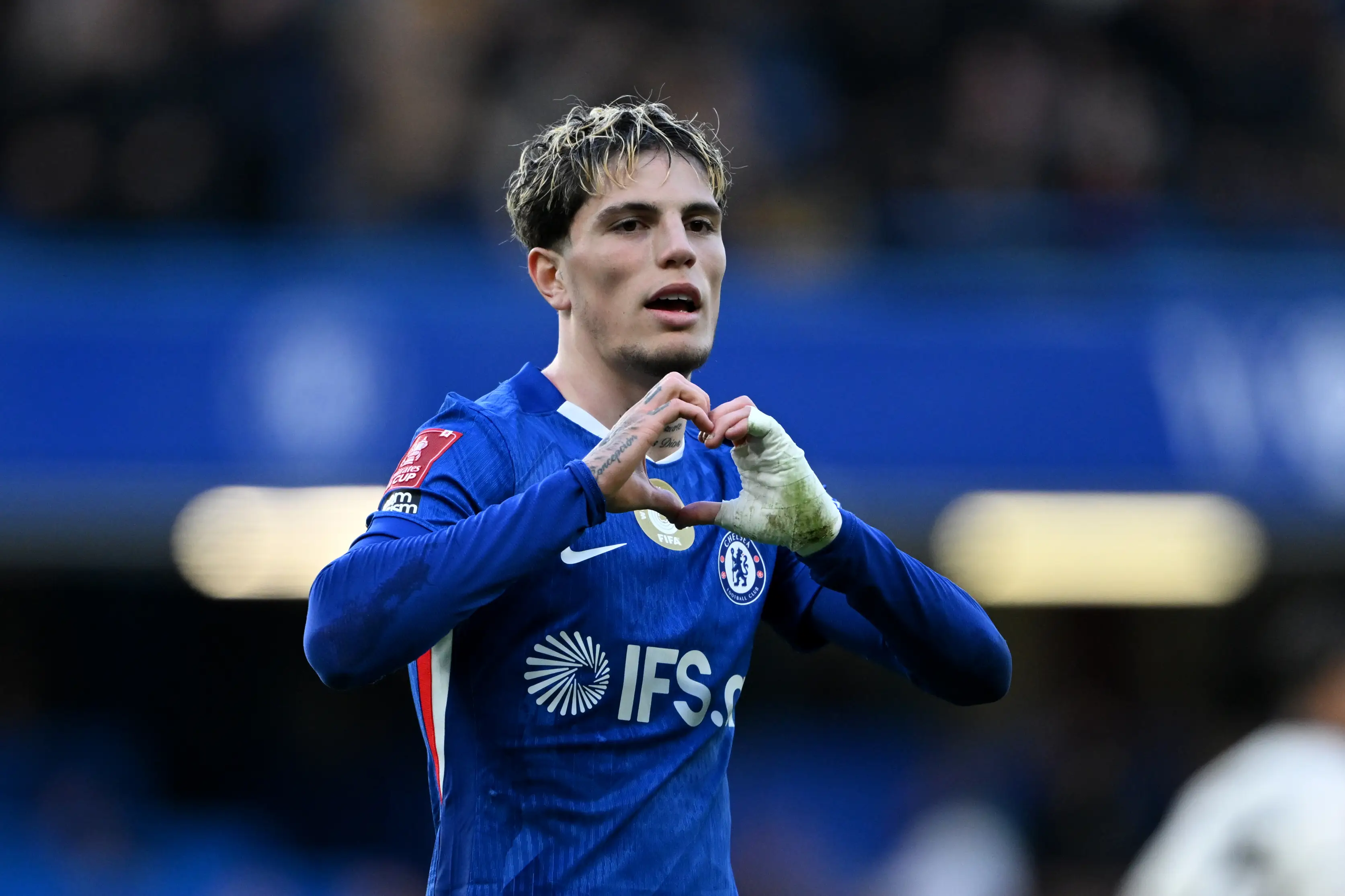 Alejandro Garnacho joined Chelsea in the summer. Image: Getty