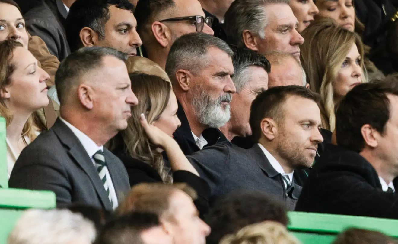Keane was in the stands at Celtic Park. Image credit: Getty