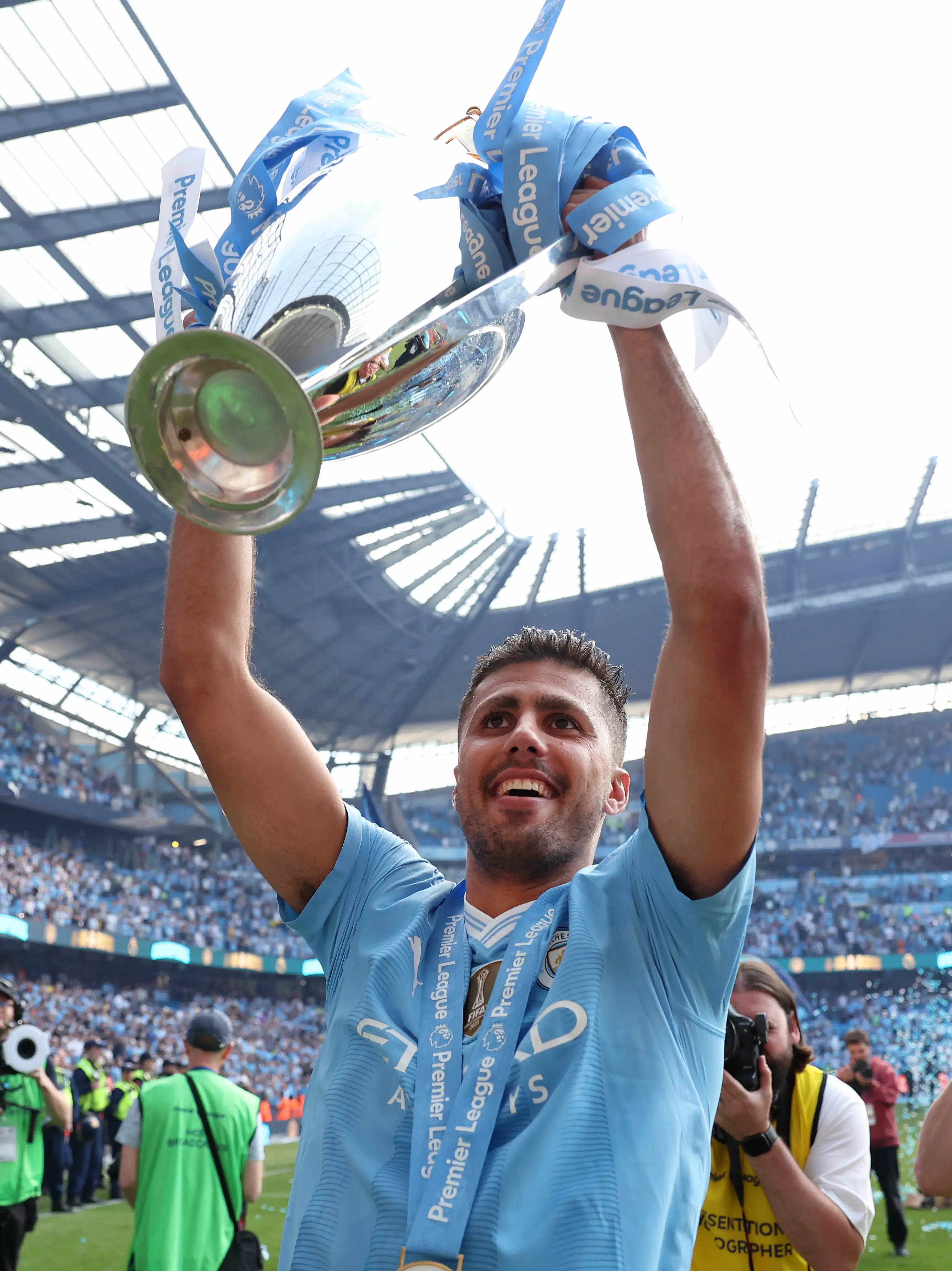 Rodri has said he believes in the innocence of his former side Manchester City. Image credit: Getty
