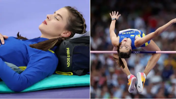 Why Ukrainian high jumper wrapped herself in a sleeping bag after winning Olympic gold medal