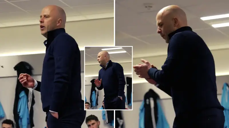 Footage of Arne Slot's team-talk at Feyenoord emerges and it's got Liverpool fans talking