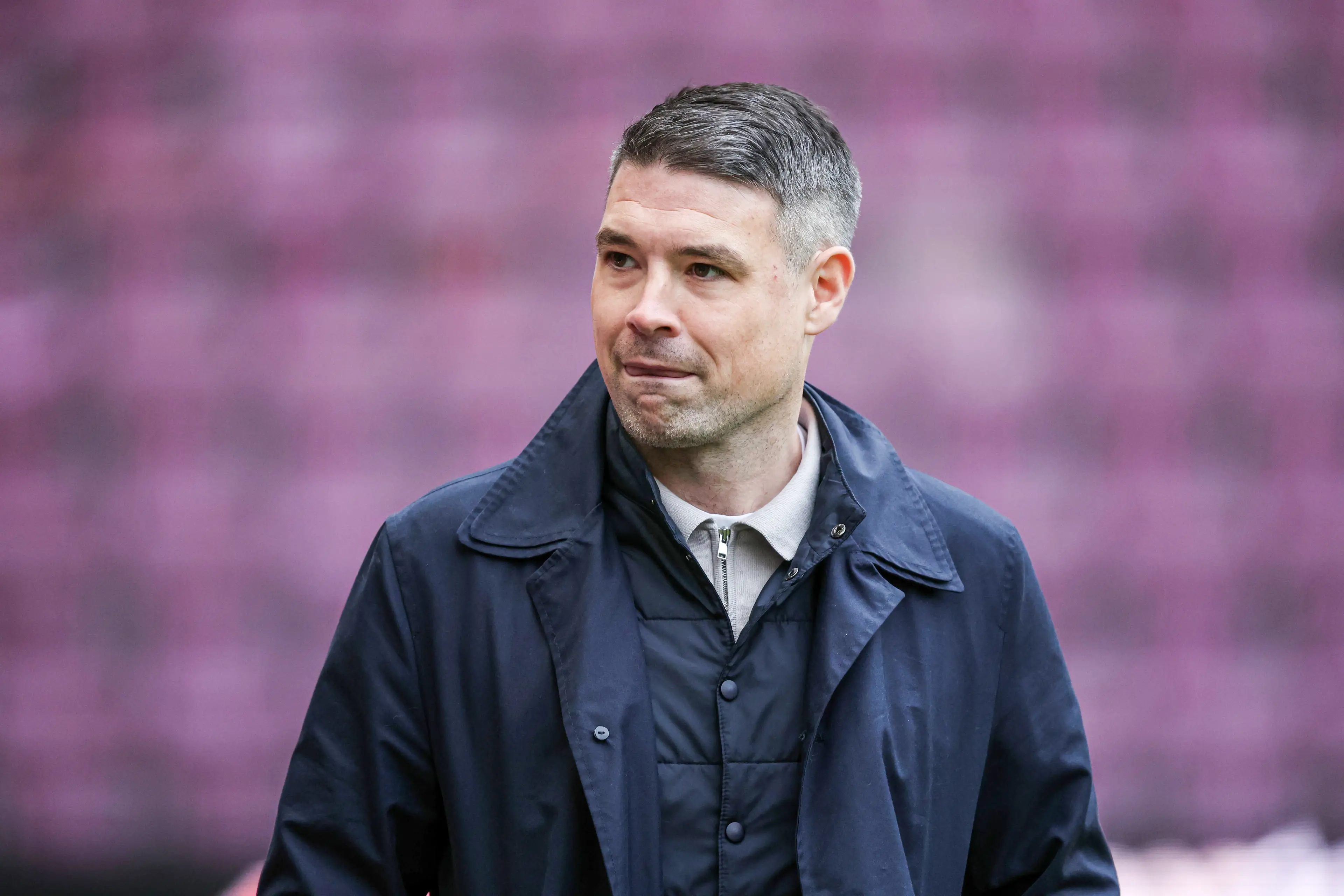 Ex-Celtic Player and Coach Darren O'Dea during a William Hill Premiership match between Heart of Midlothian and Celtic (Getty Images)