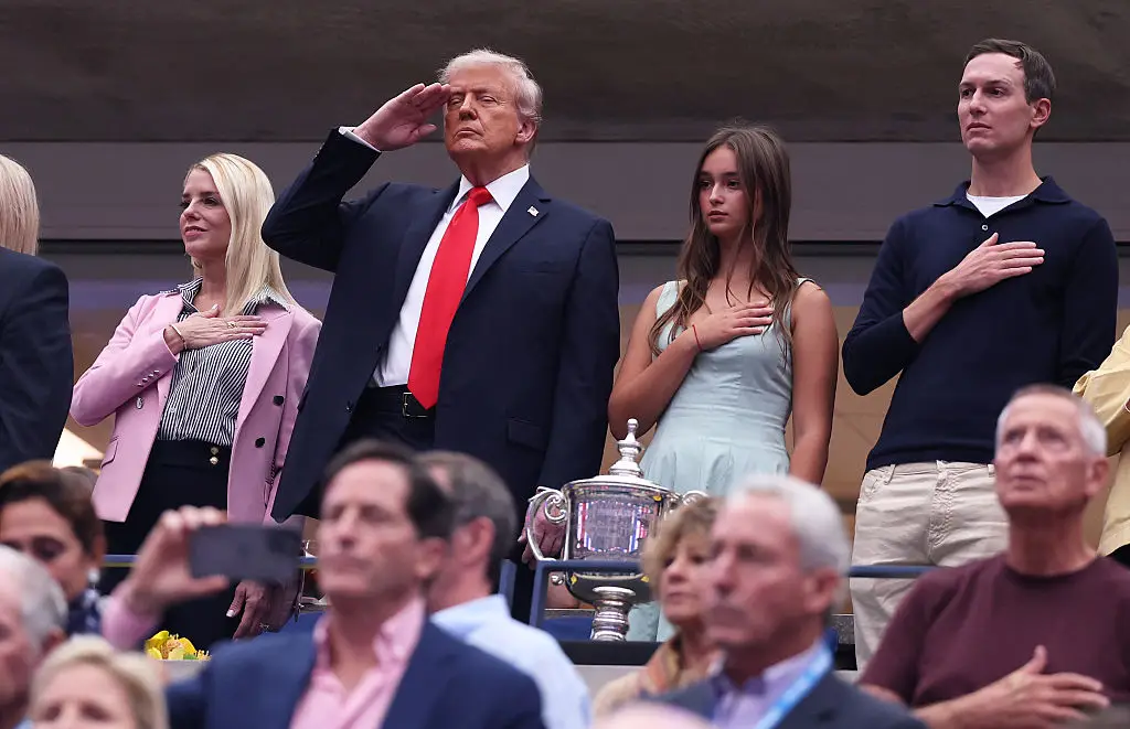 Donald Trump at the US Open final (Credit:Getty)