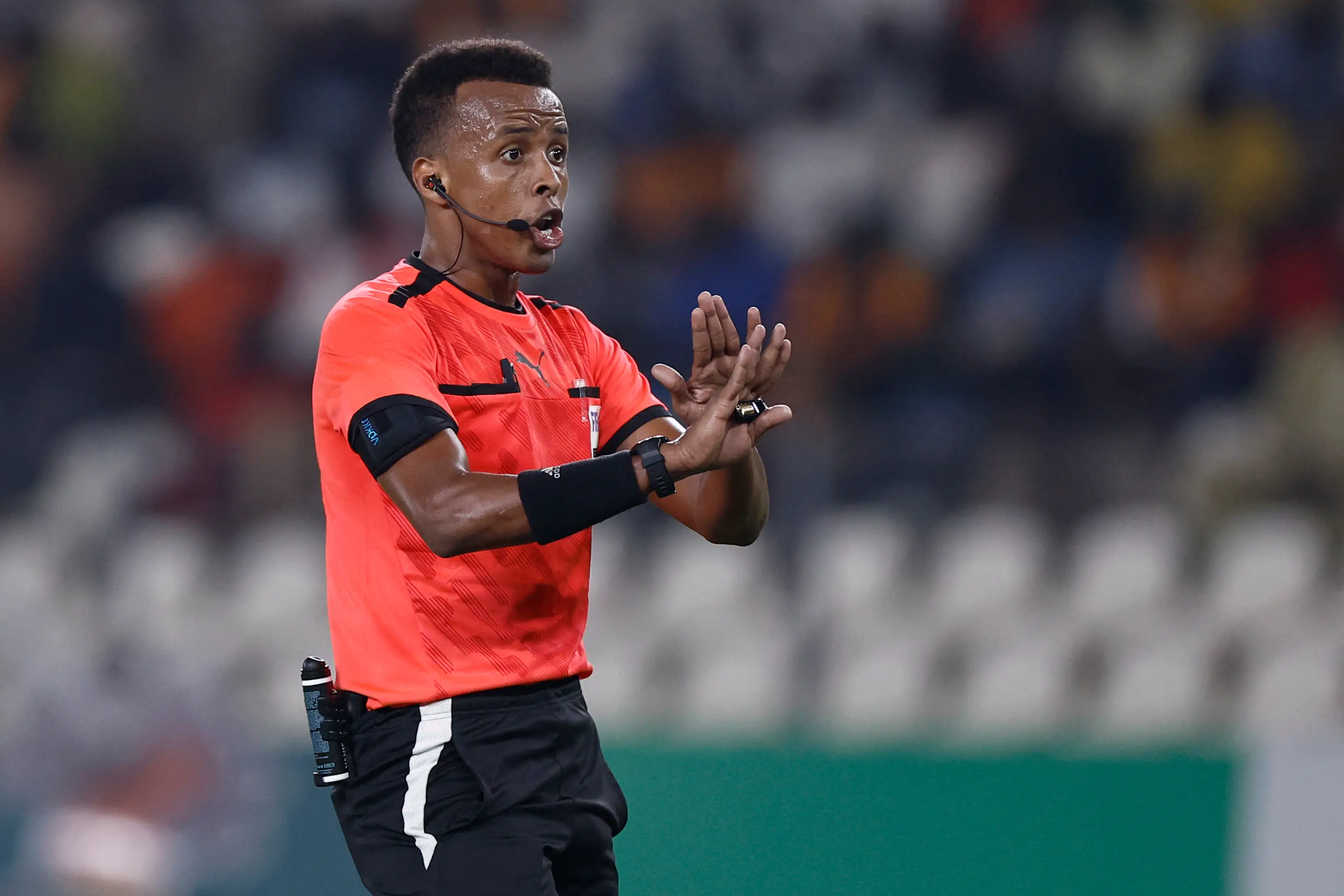 Omar Artan has officiated at AFCON. Image credit: Getty