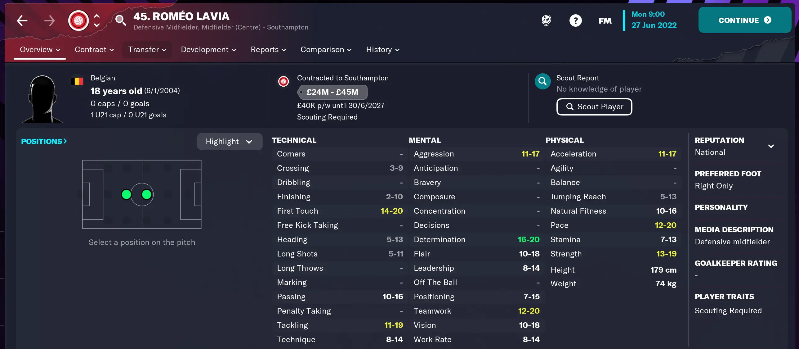 Image credit: Football Manager beta 2023