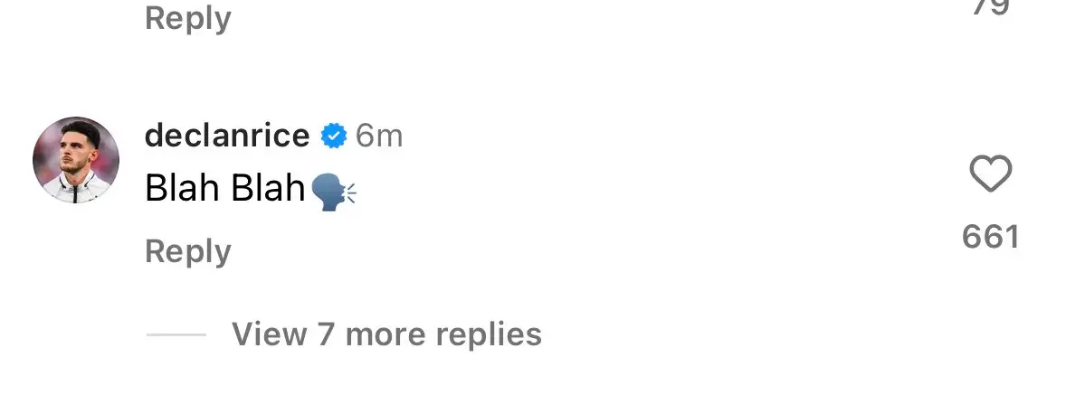 Image: Declan Rice/Instagram 