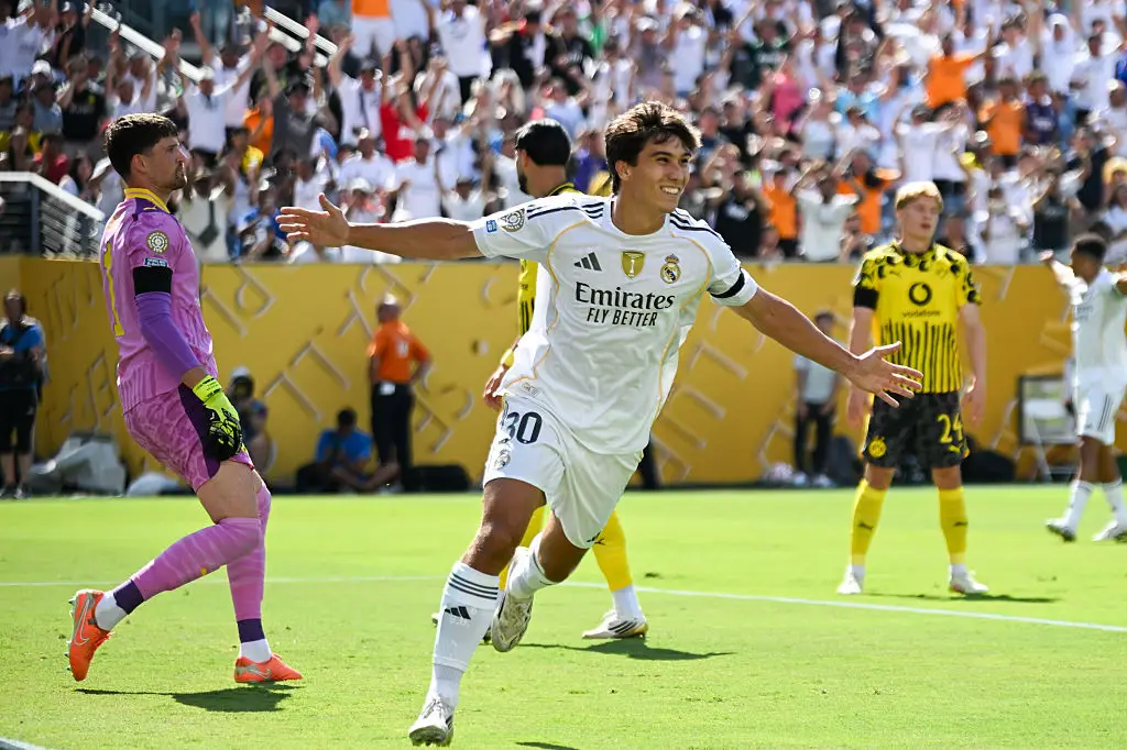 Gonazalo Garcia scored Real Madrid's first goal against Dortmund. (Image: Getty)