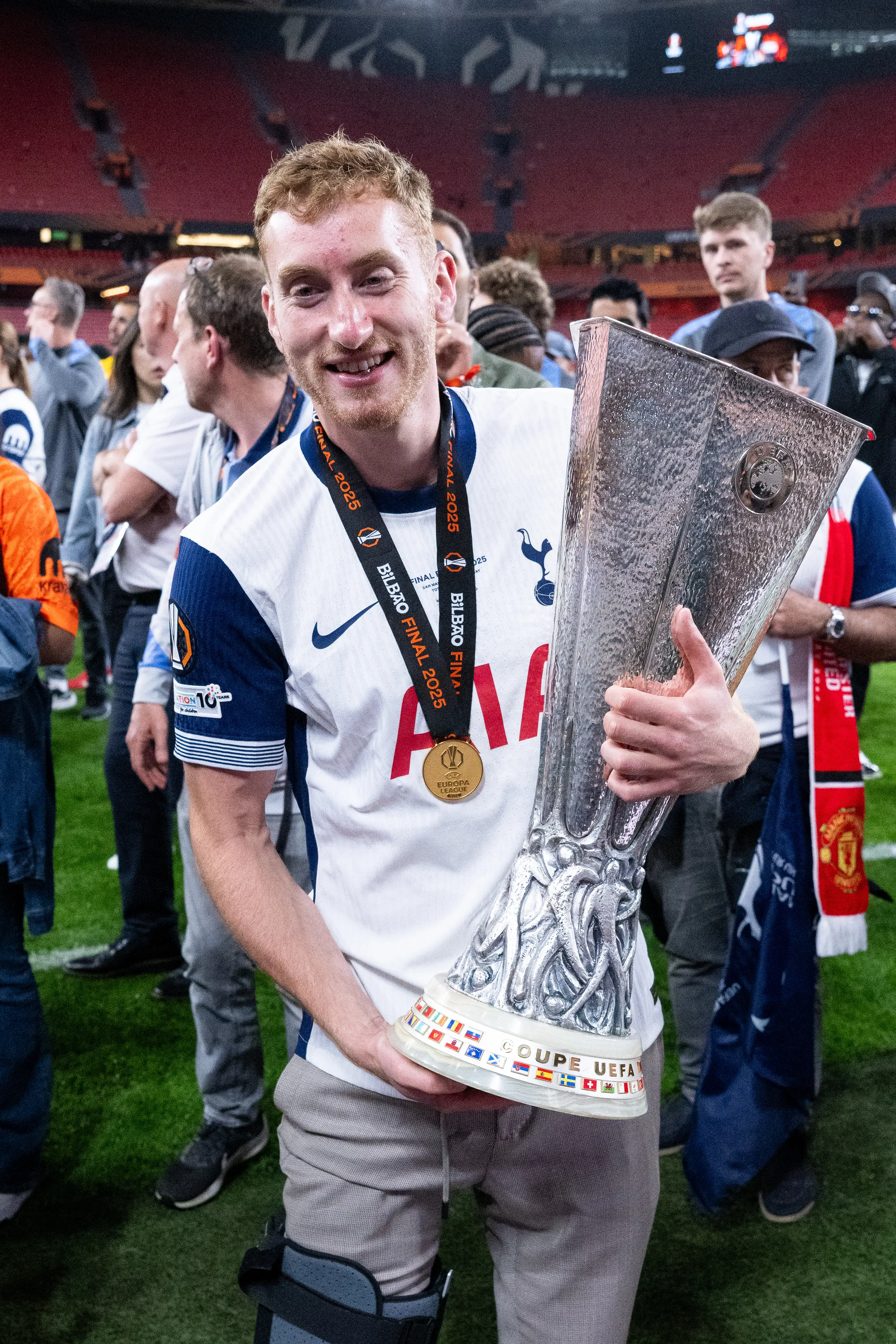 Dejan Kulusevski was allowed to wear his shirt after his recent knee injury. Image: Getty