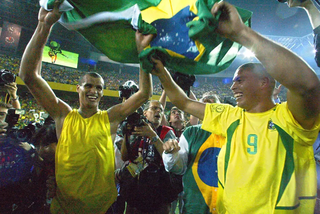 Rivaldo and Ronaldo in 2002 (Credit:Getty)