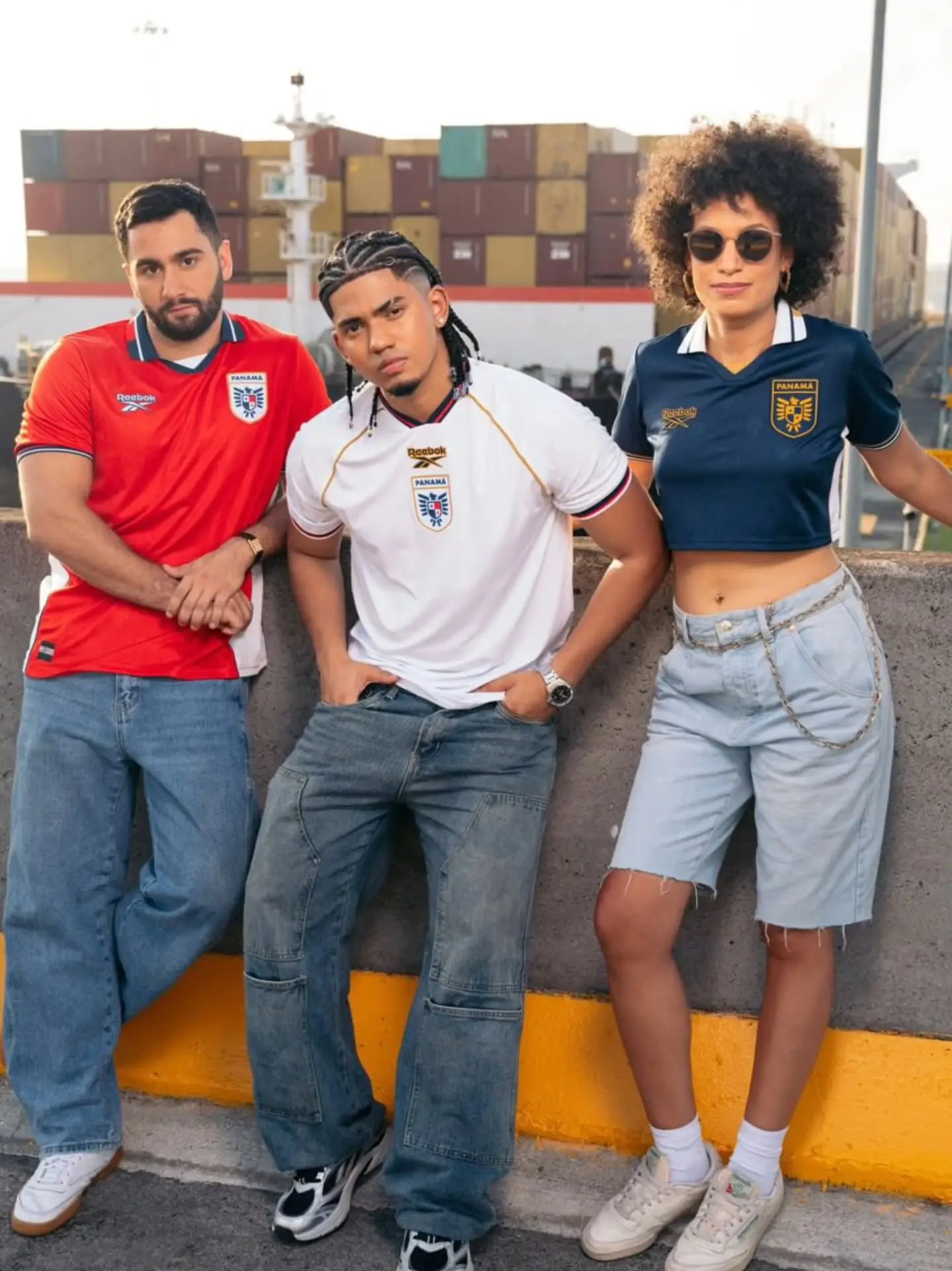 Panama's home, third and away shirts at the 2026 World Cup. Image credit: Reebok