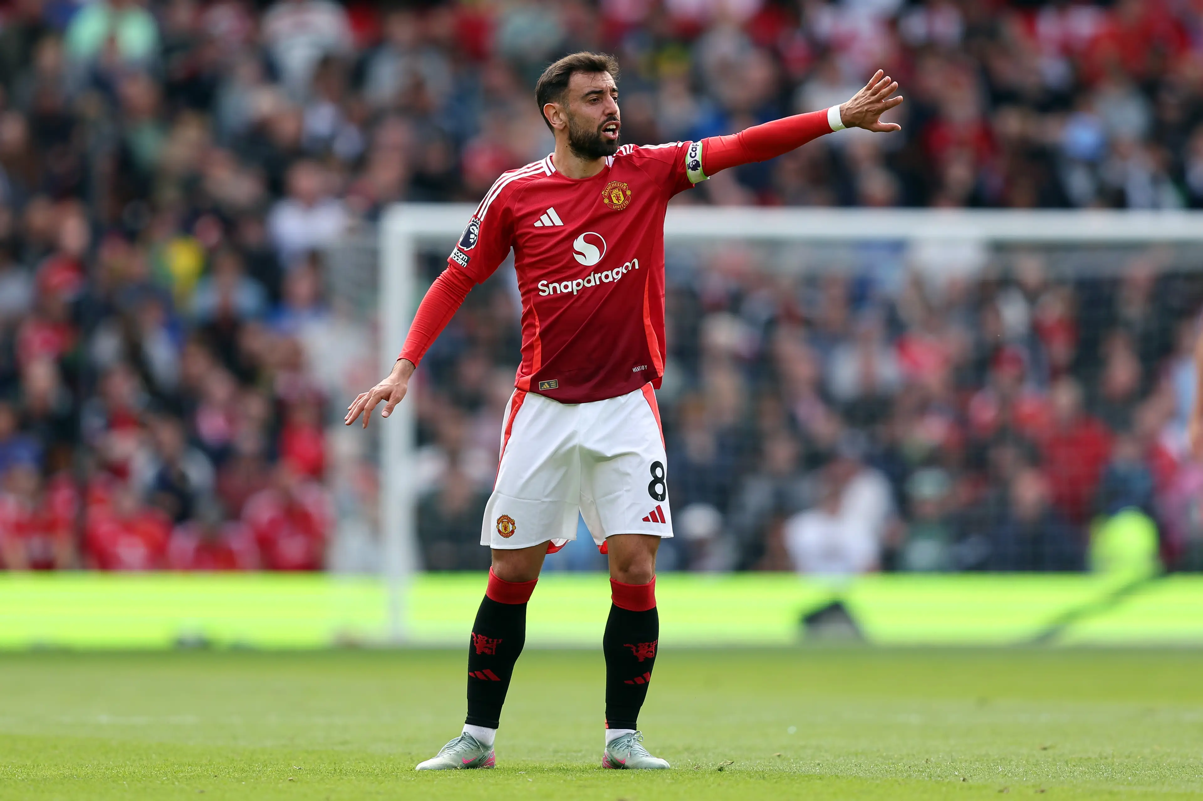 Bruno Fernandes has a substantial offer on the table from Al Hilal. Image: Getty