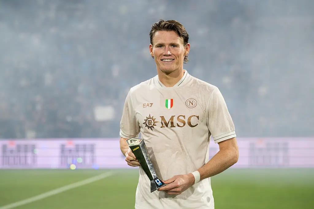 McTominay was named man of the match after Napoli's beat US Sassuolo Calcio last weekend. (Image: SSC Napoli/SSC Napoli via Getty Images)