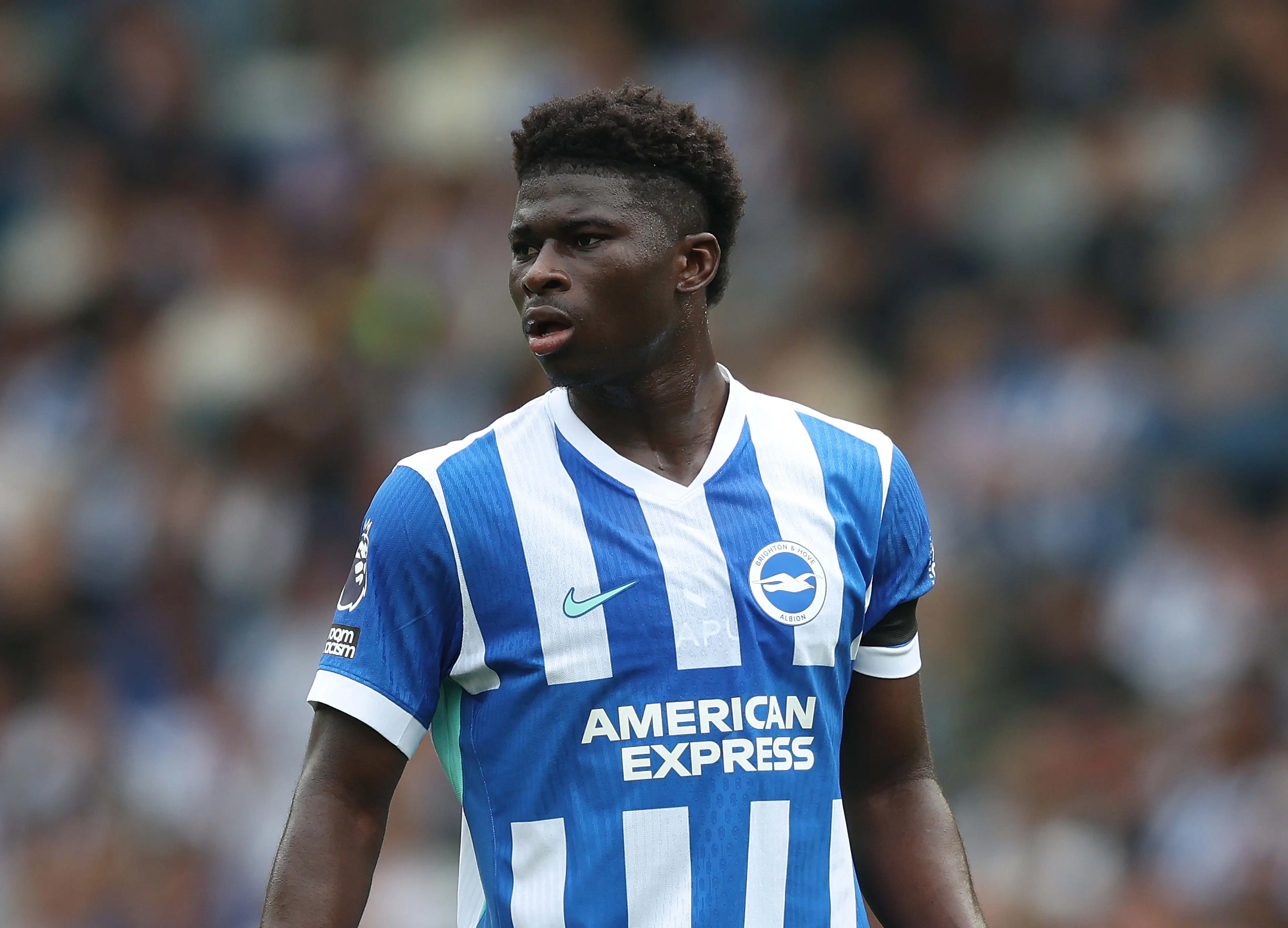 Brighton midfielder Carlos Baleba. (Image: Getty)