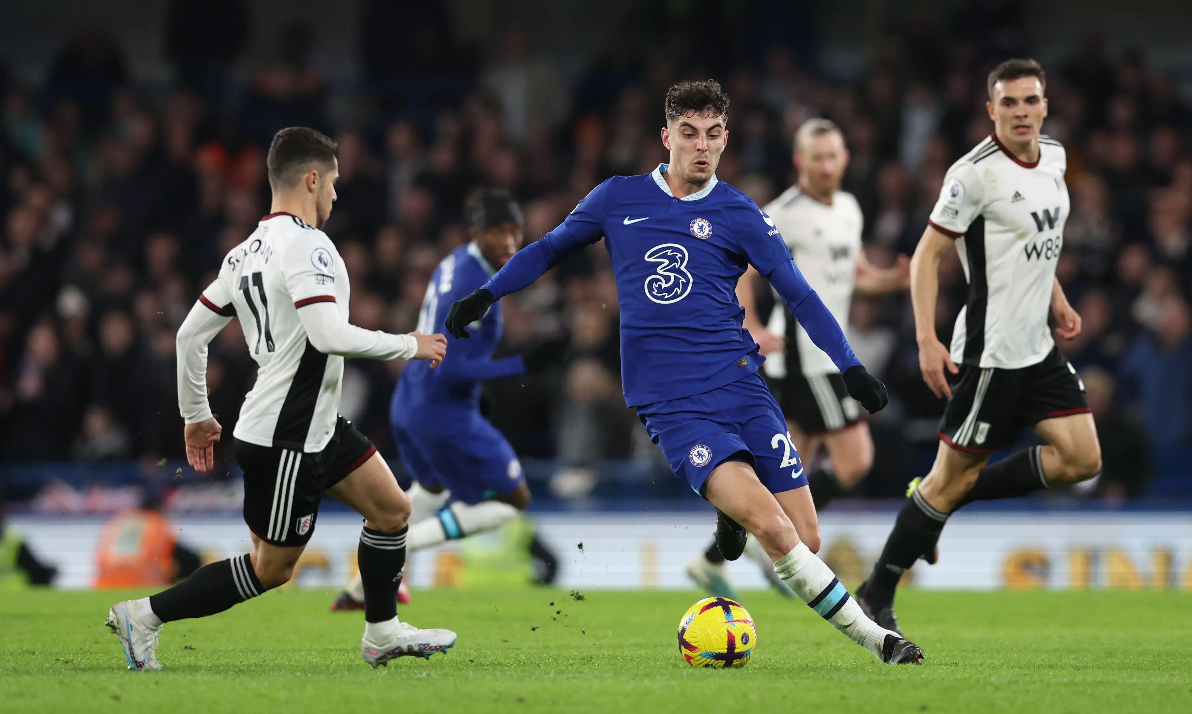 Havertz in action against Fulham. (Image