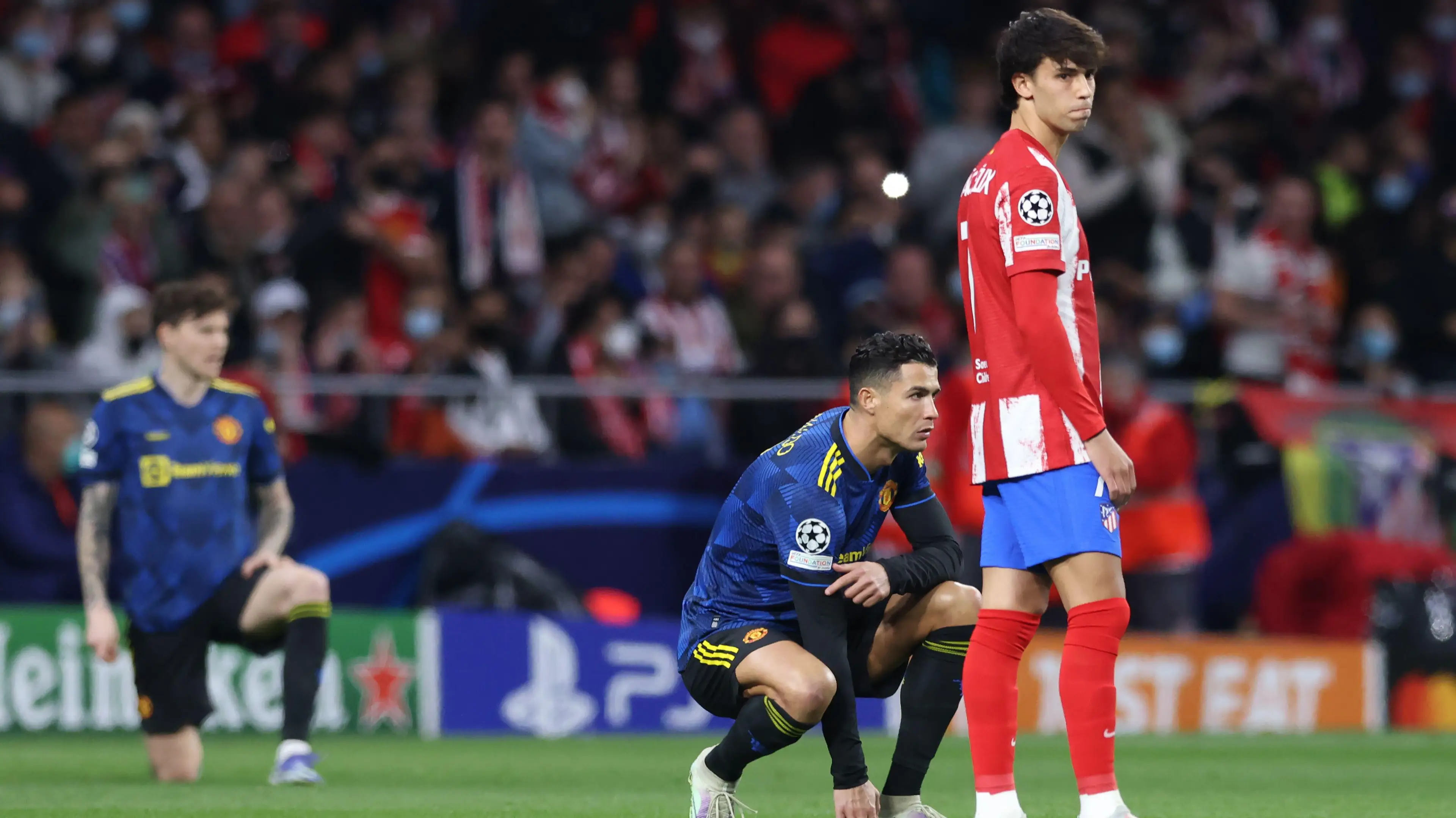 Cristiano Ronaldo playing Atletico Madrid away in the Champions League. (Alamy)