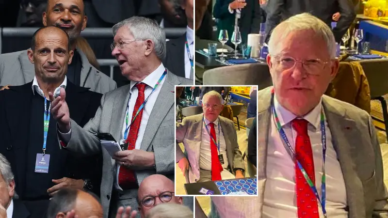 Sir Alex Ferguson reunited with one of the few players who turned him down at Champions League final