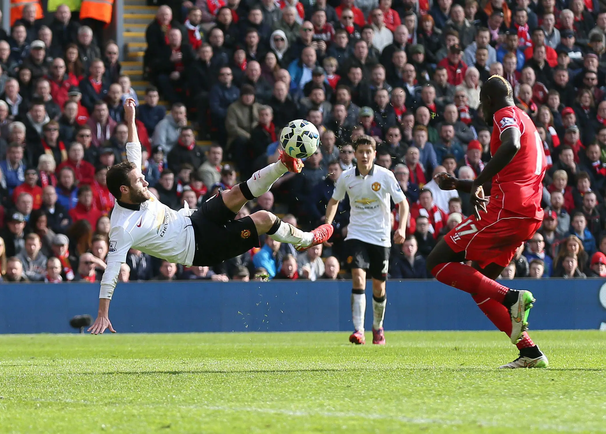 Juan Mata's 2015 strike against Liverpool is still lauded to this day. (Alamy)