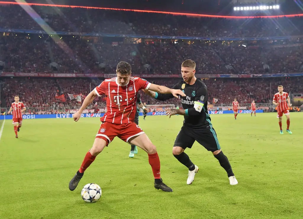 Robert Lewandowski revealed Sergio Ramos was his 'toughest opponent' (Credit:Getty)