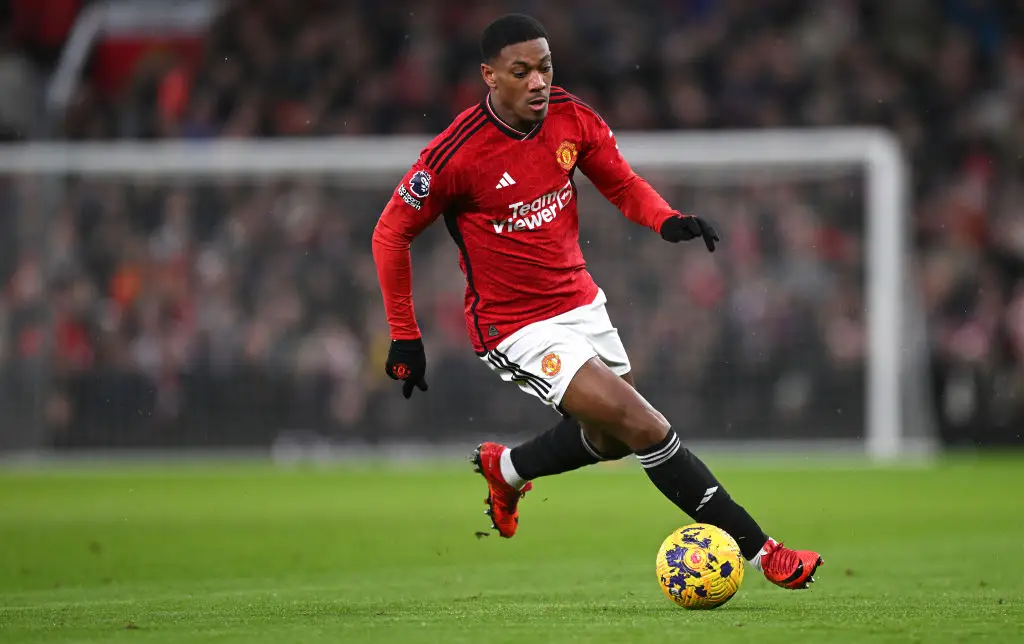 Anthony Martial made 317 appearances for Manchester United, scoring 90 goals and assisting a further 47 in all competitions. (Image: Getty)