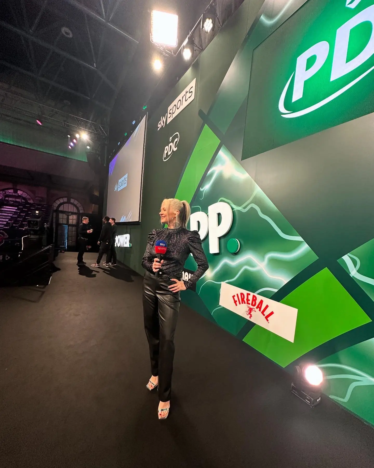 James has described darts as "one of the most charming sports in the world". Image credit: X/@PollyJames 