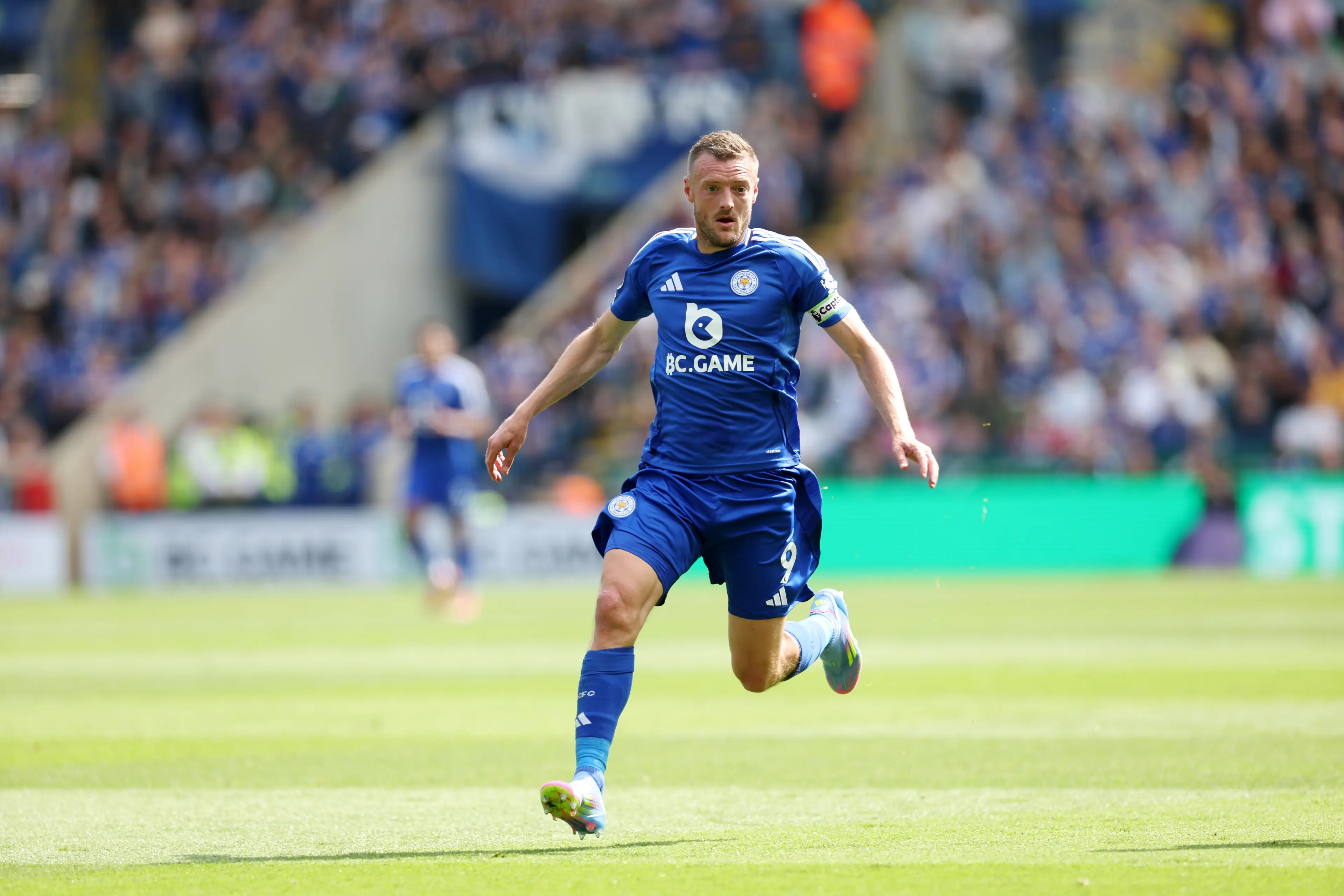 Jamie Vardy scored on his last appearance for Leicester City. Image: Getty