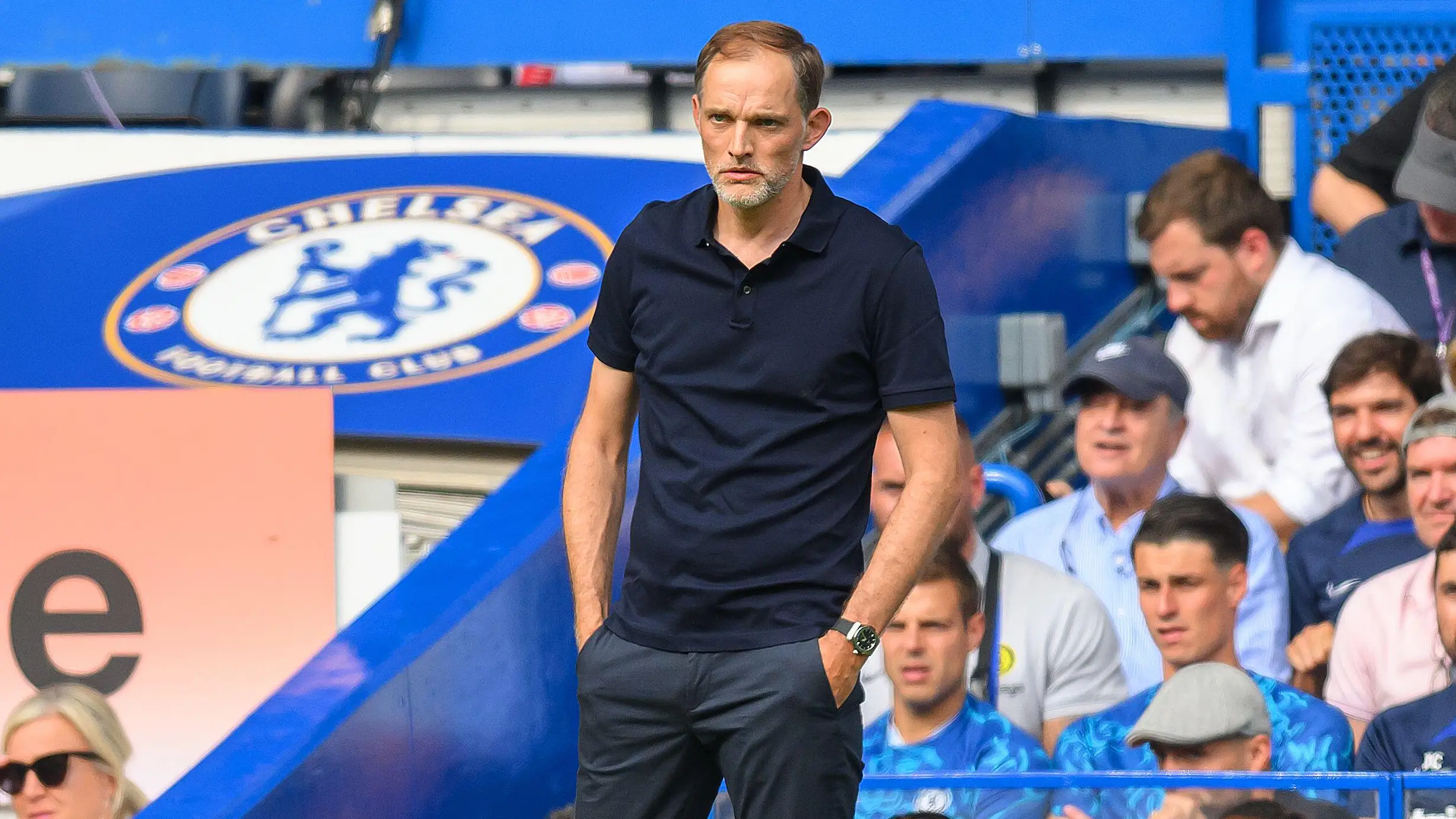 Thomas Tuchel on the touchline against Tottenham. (Alamy)