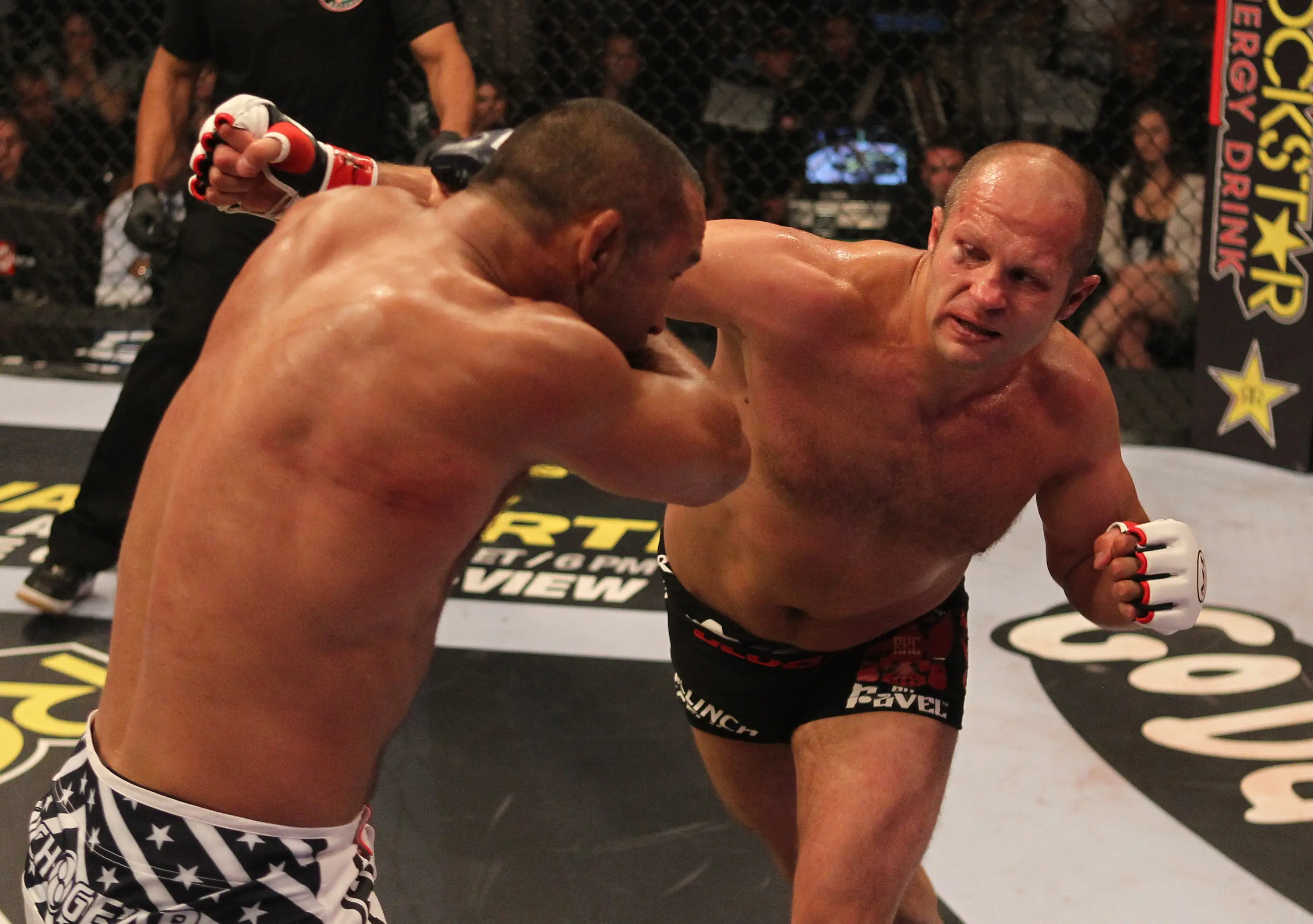 Fedor Emelianenko during his fight against Dan Henderson. Image: Getty