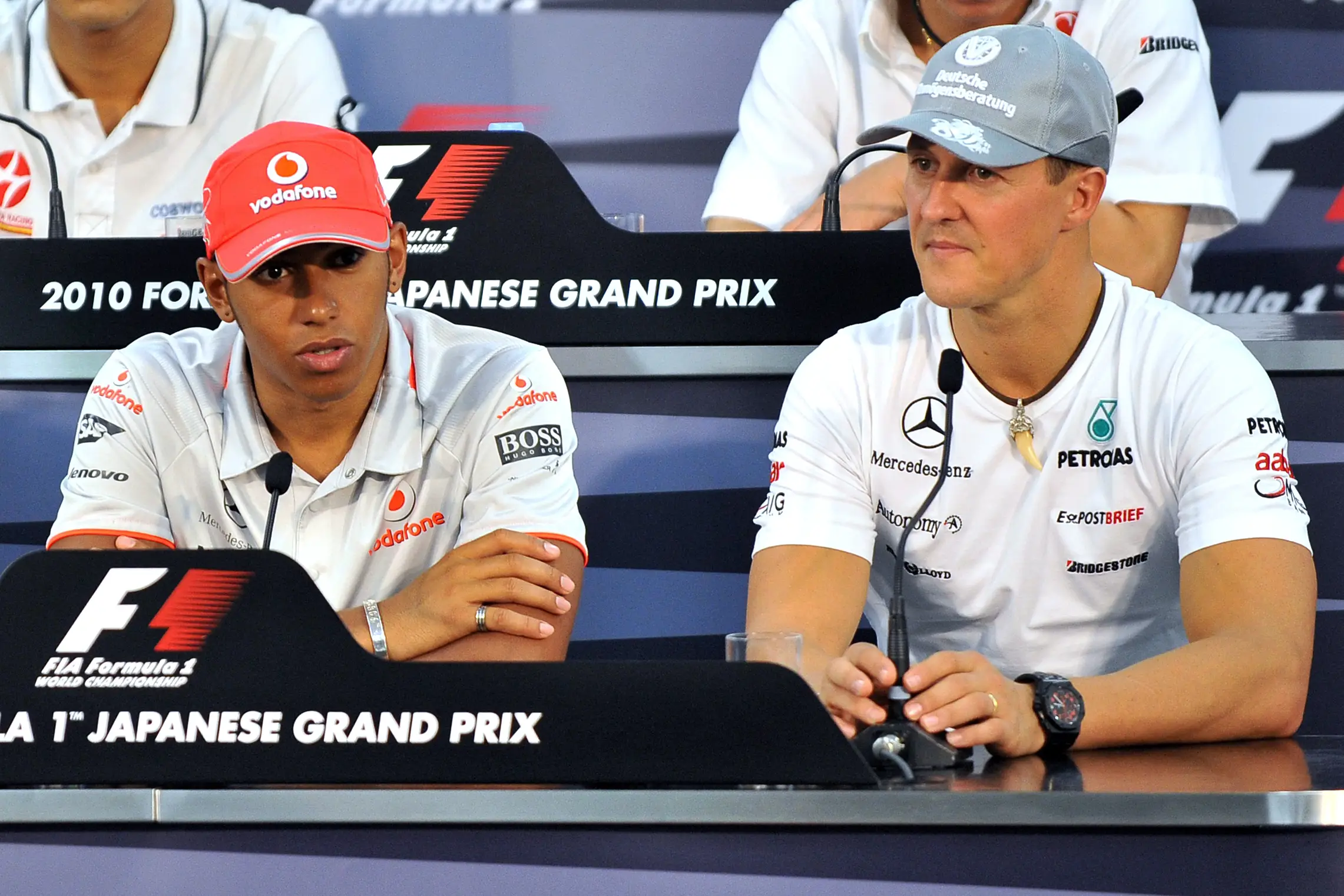 Lewis Hamilton and Michael Schumacher- Getty