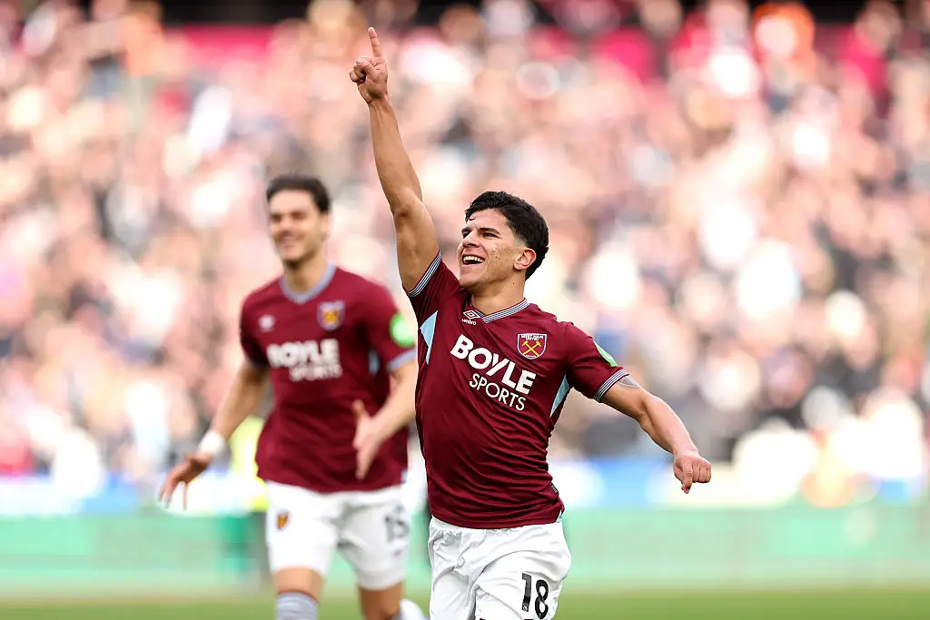 Matheus Fernandes has been a standout player for West Ham this season. (Image: Julian Finney/Getty Images)