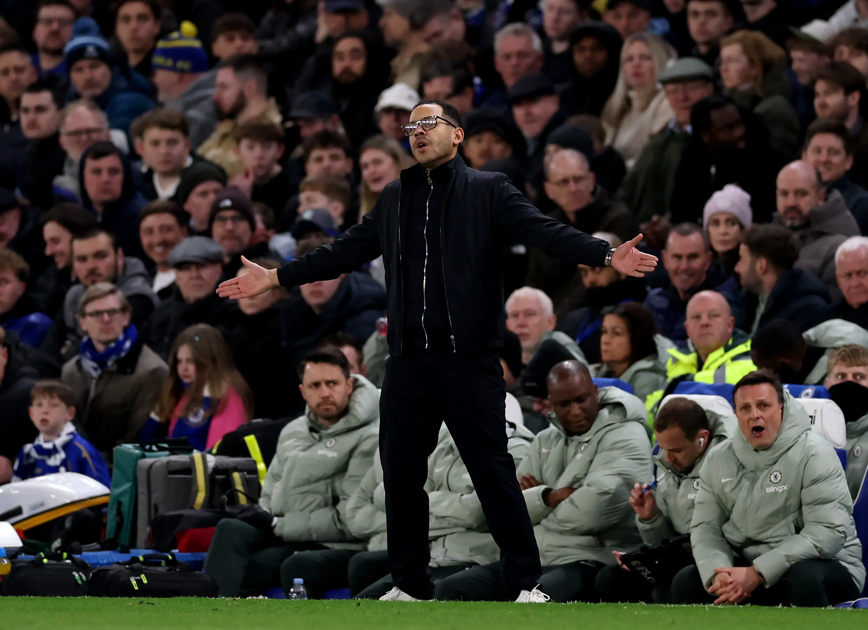 Rosenior turned away when Chelsea were bypassed in midfield. Image: Getty