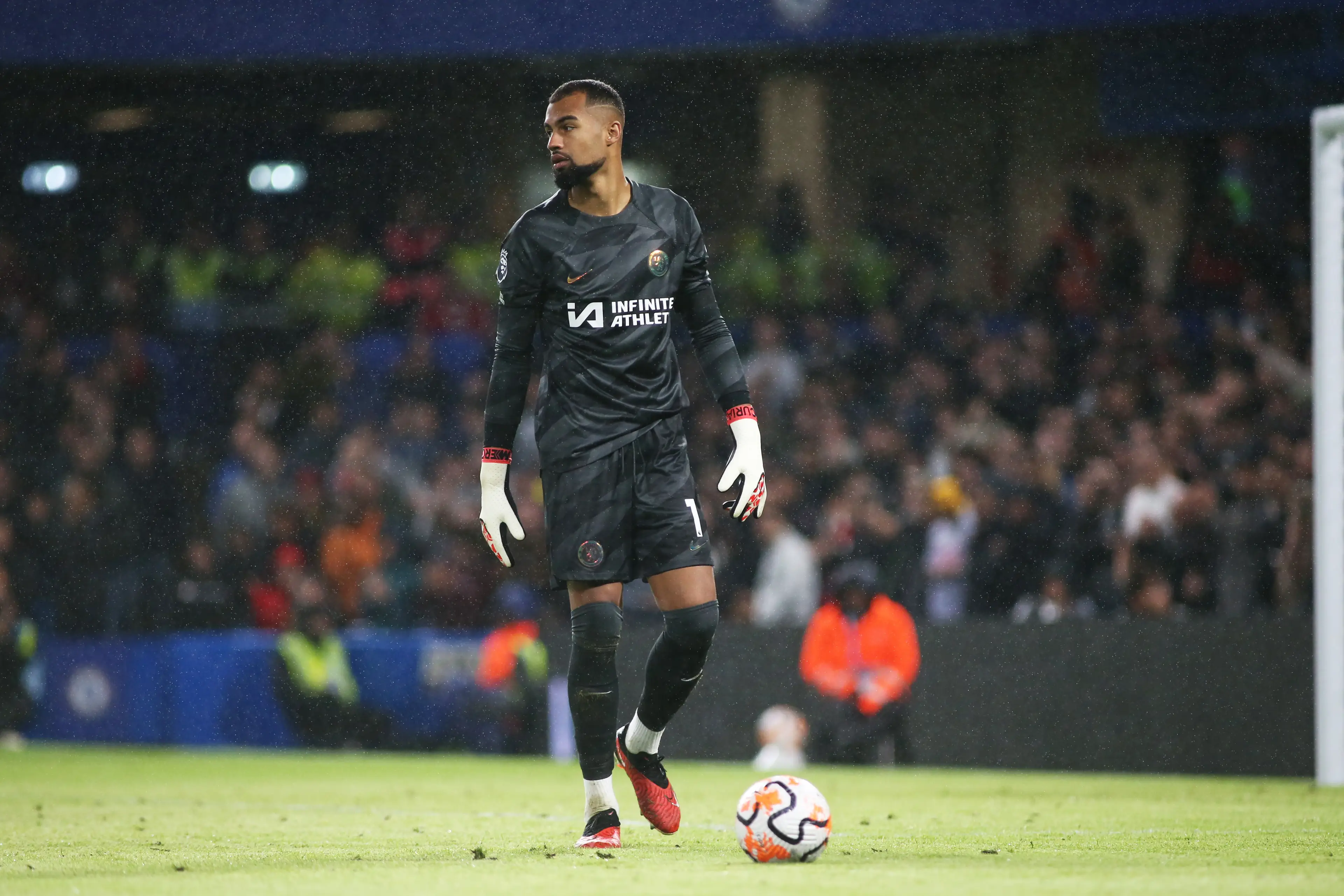 Robert Sanchez during Chelsea vs. Arsenal. Image: Getty 